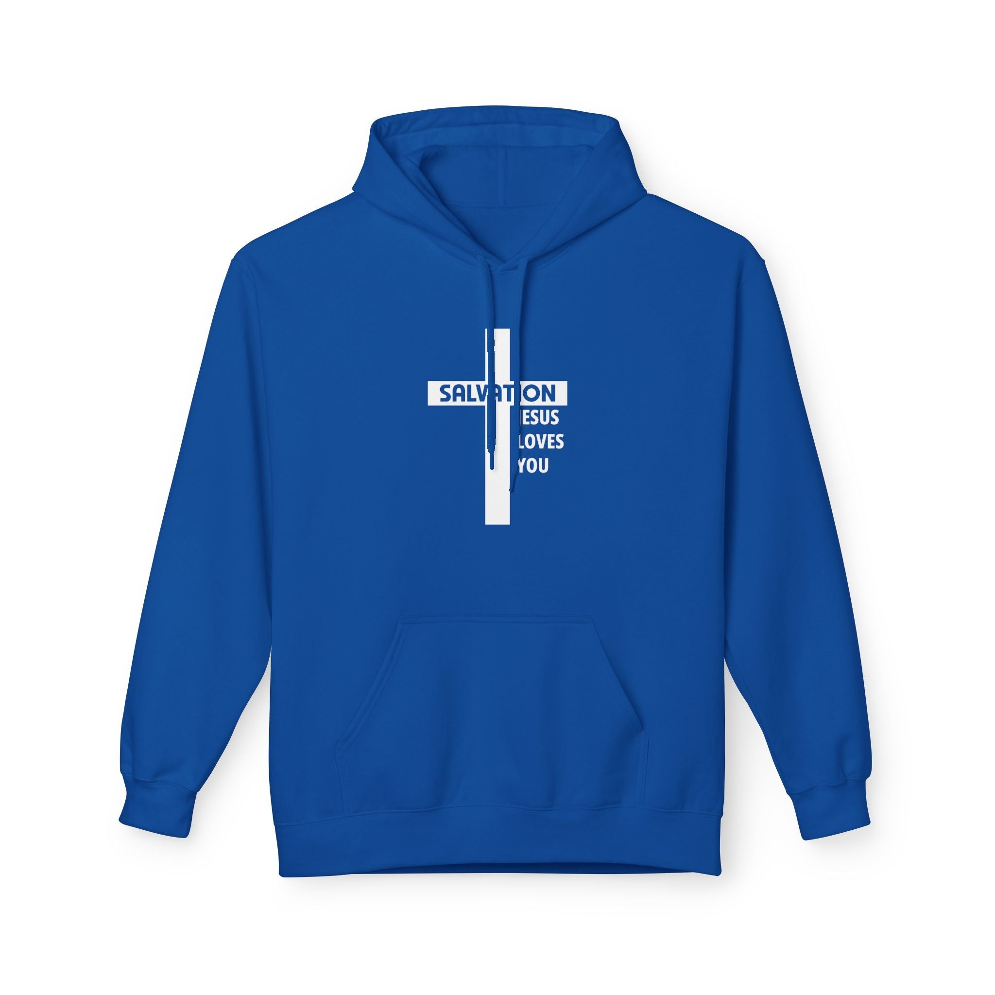 Faith Based Men's Fleece - Salvation | Hoodie by atgodanddesigns