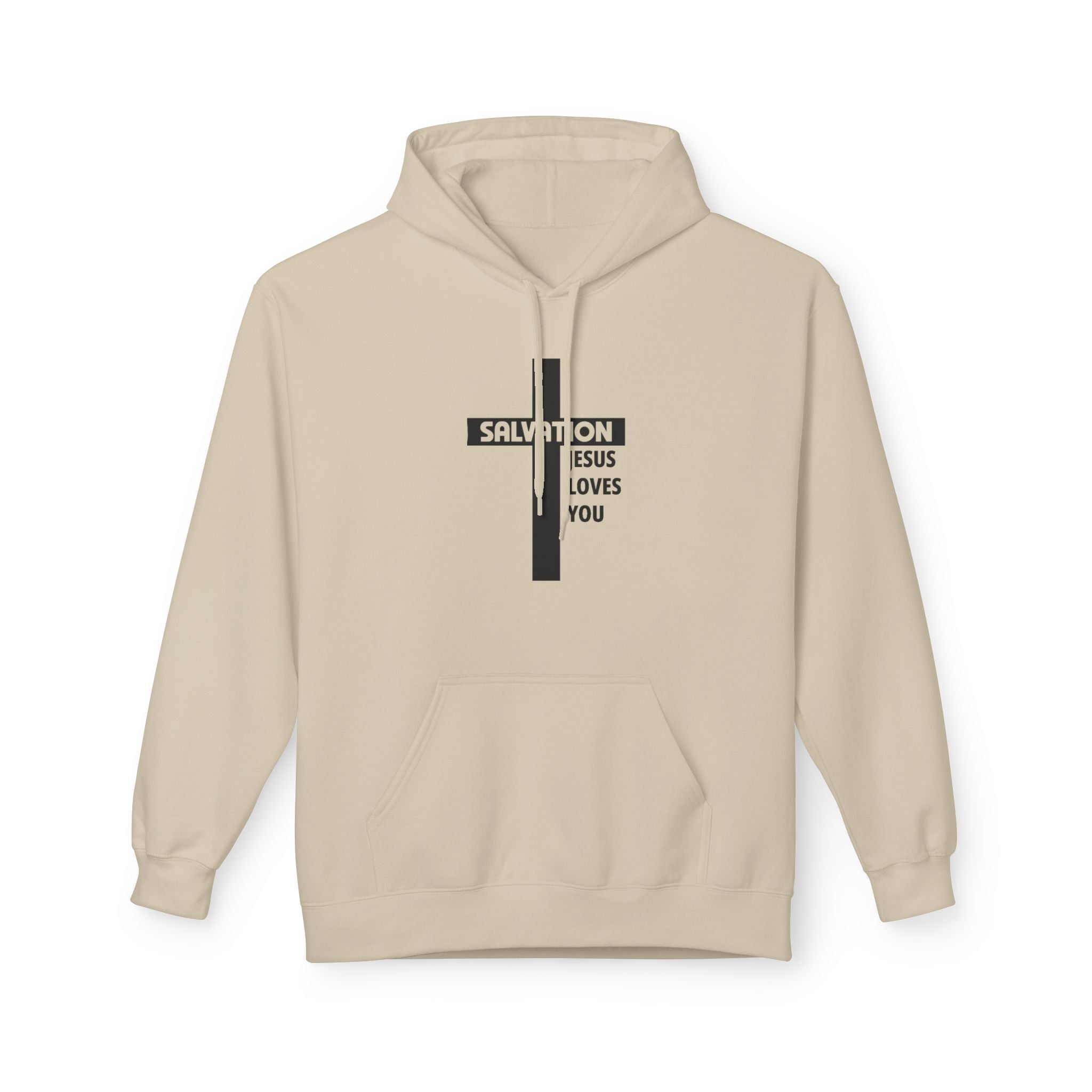 Faith Based Men's Fleece - Salvation | Hoodie by atgodanddesigns