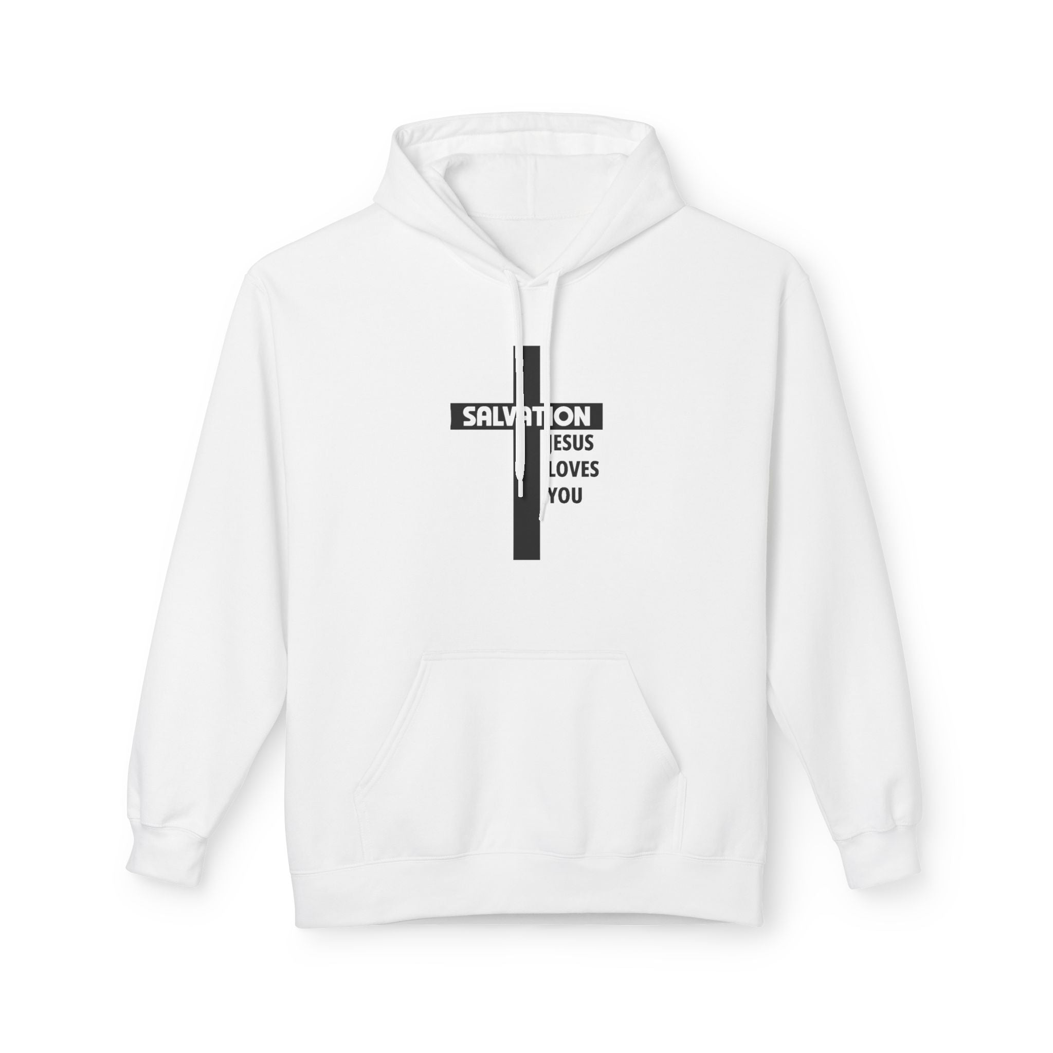 Faith Based Men's Fleece - Salvation | Hoodie by atgodanddesigns