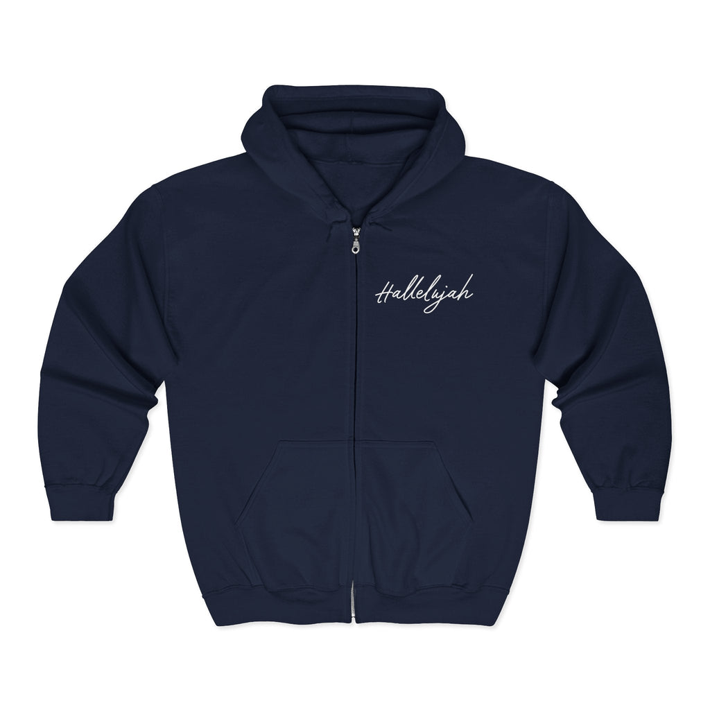 Faith Based Men's Hooded Sweatshirt - Hallelujah | Hoodie by atgodanddesigns