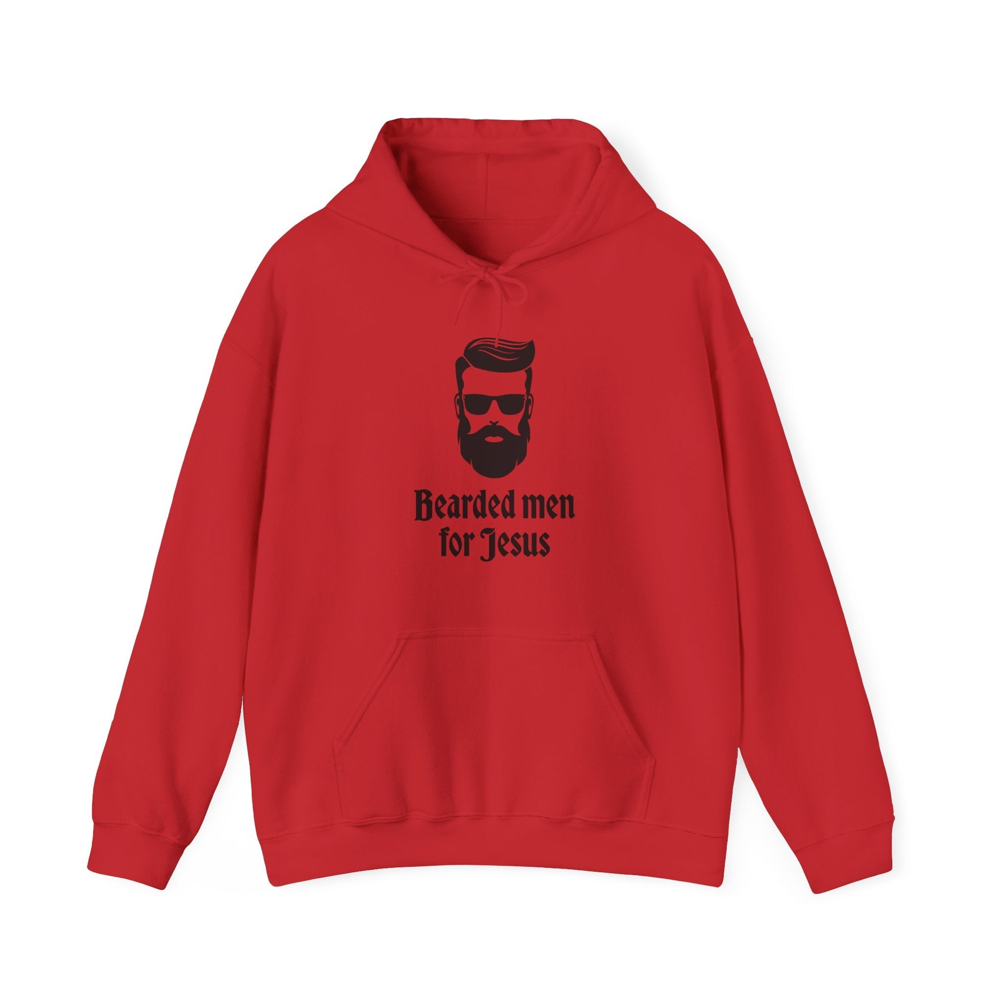 Faith Based Men's Hoodie - Bearded Men For Jesus | Hoodie by atgodanddesigns