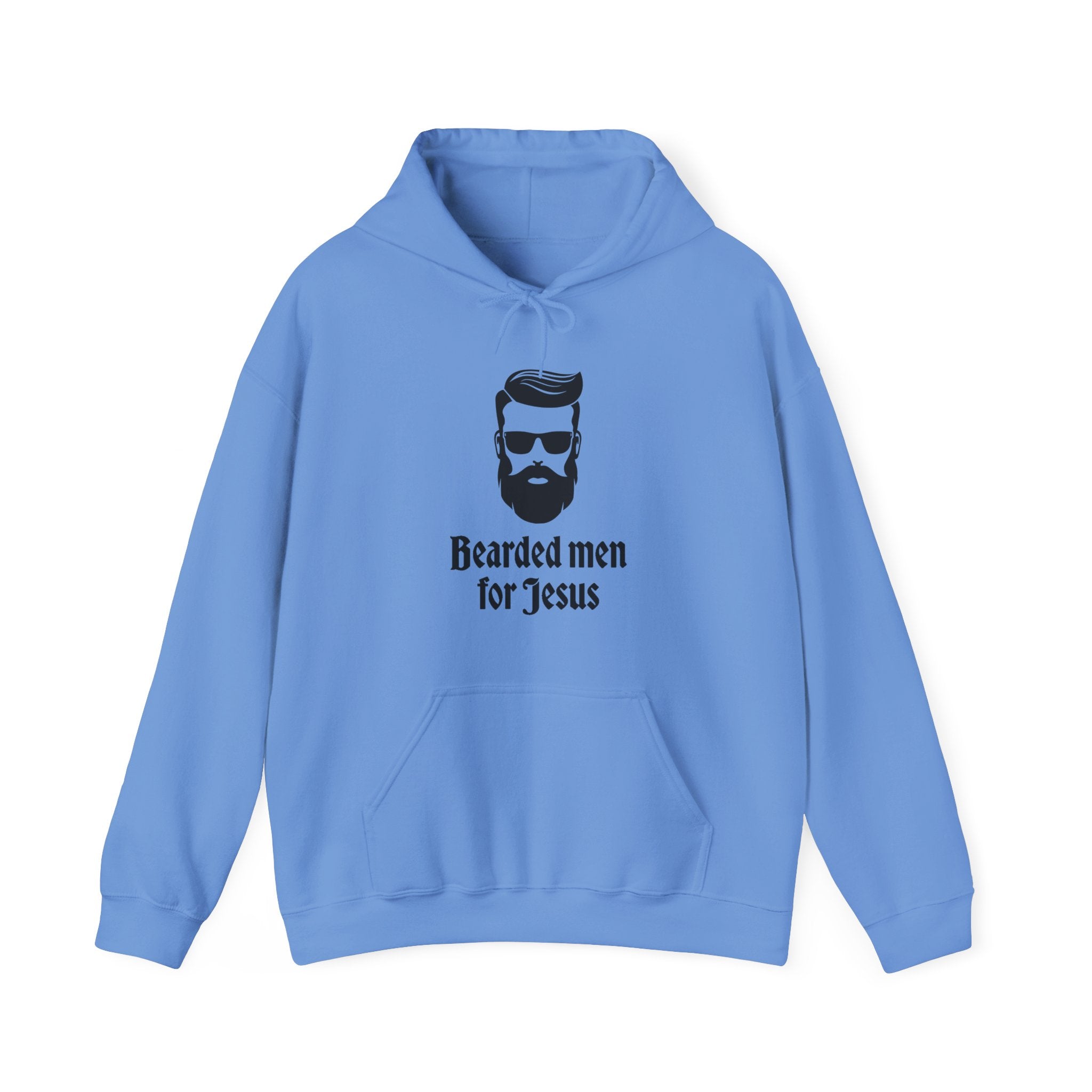 Faith Based Men's Hoodie - Bearded Men For Jesus | Hoodie by atgodanddesigns