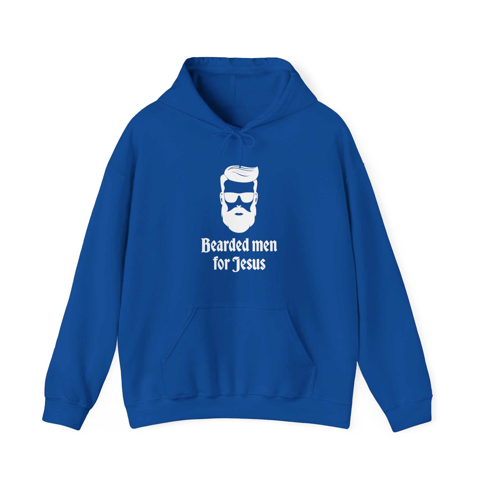Faith Based Men's Hoodie - Bearded Men For Jesus | Hoodie by atgodanddesigns