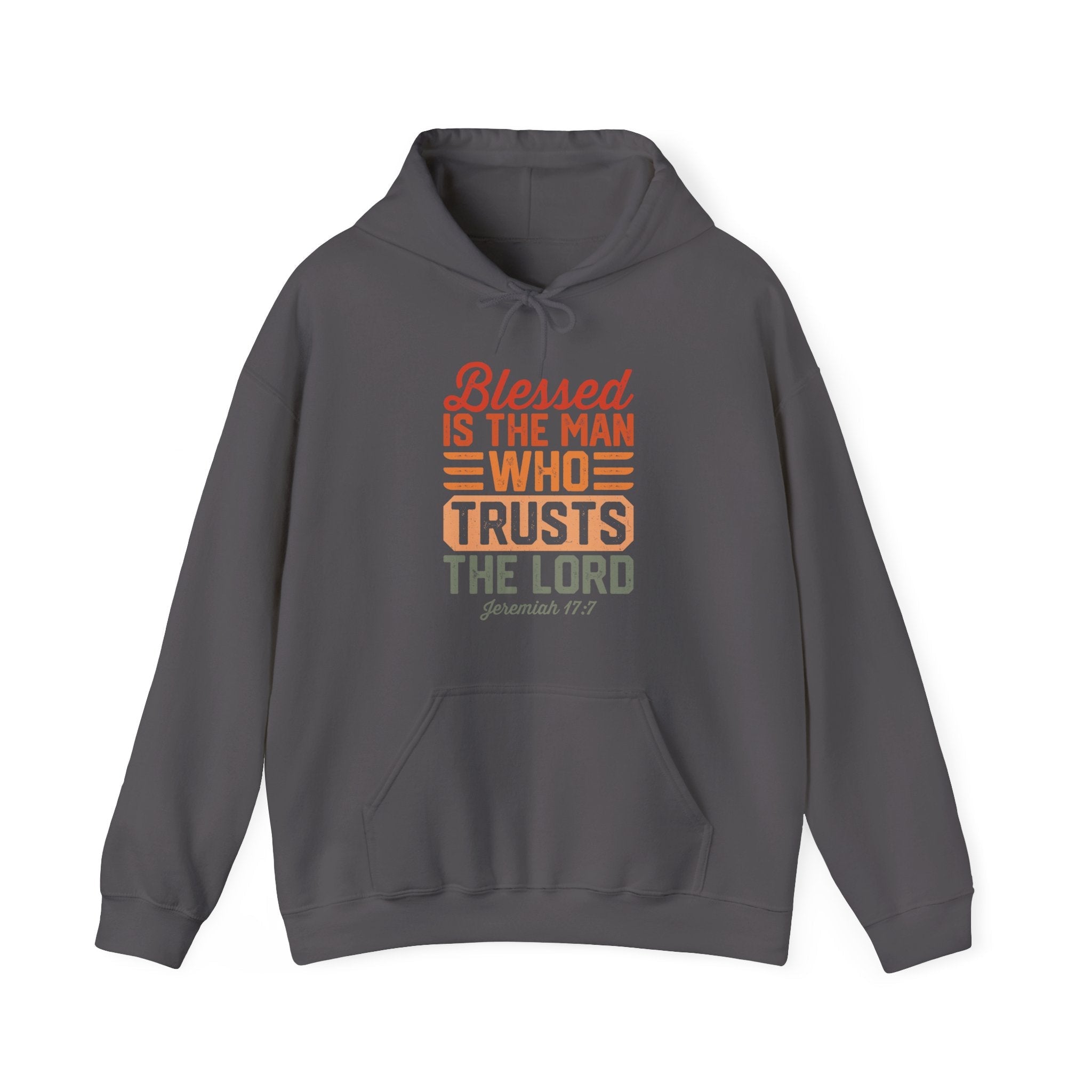 Faith Based Men's Hoodie - Blessed Is The Man | Hoodie by atgodanddesigns