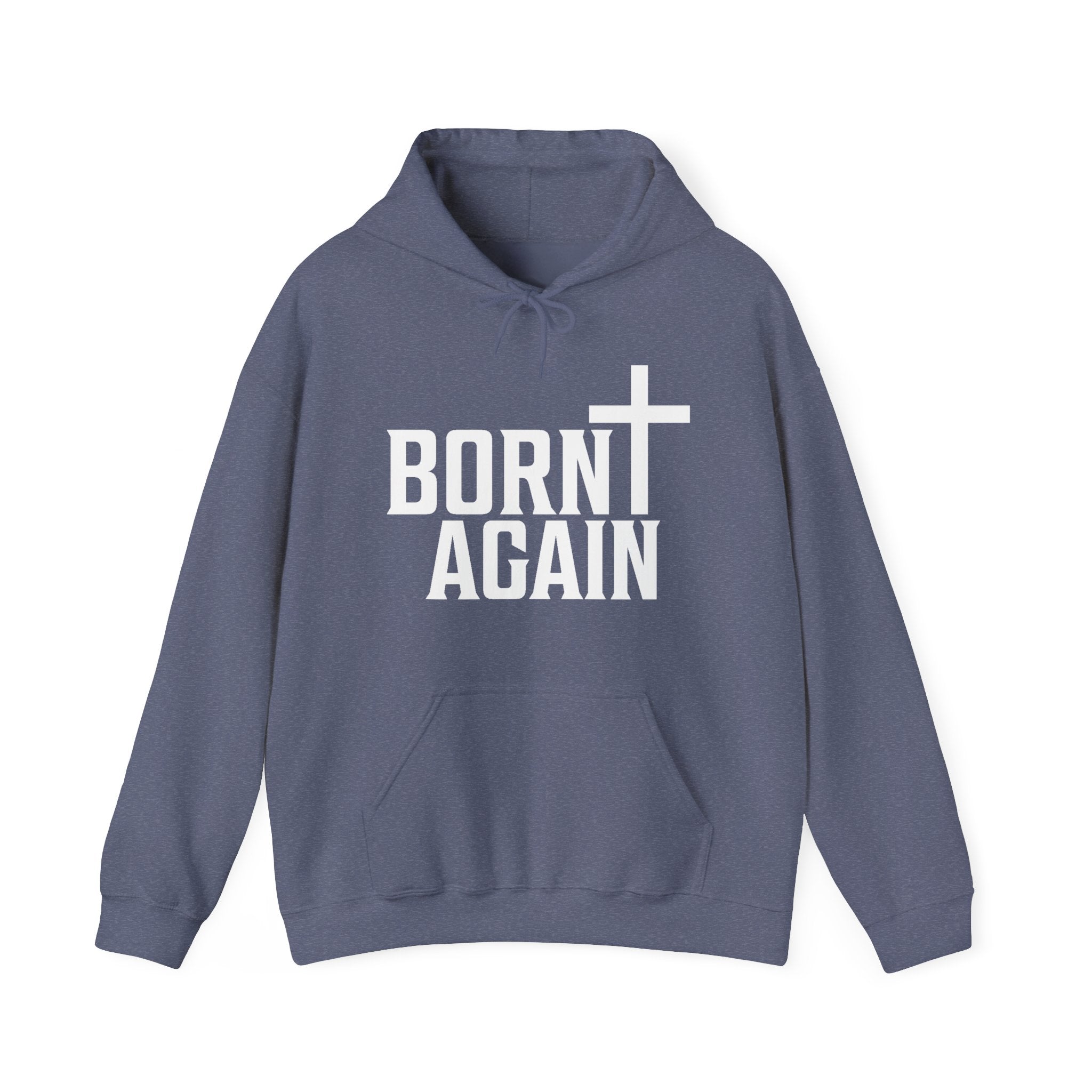 Faith Based Men's Hoodie - Born Again | Hoodie by atgodanddesigns