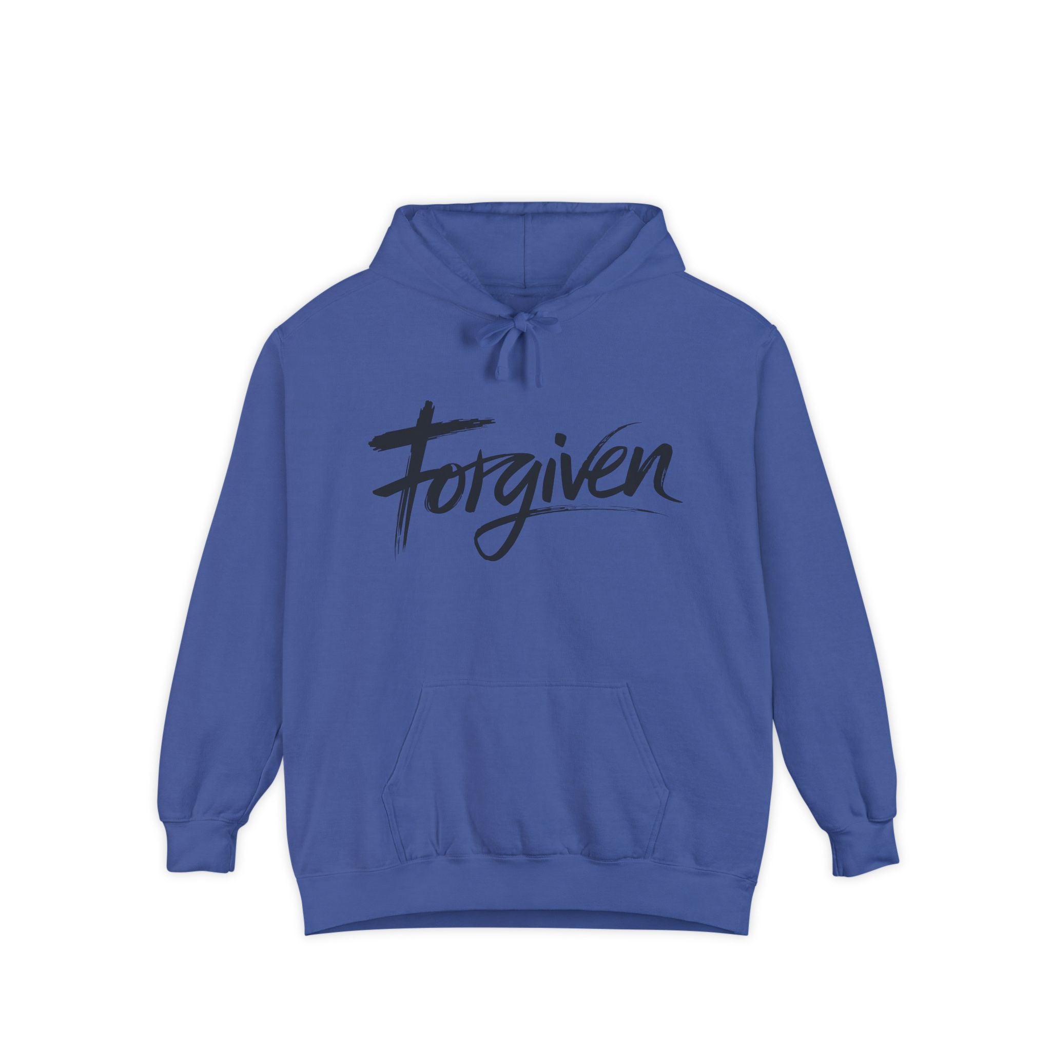 Faith Based Men's Hoodie - Forgiven | Hoodie by atgodanddesigns