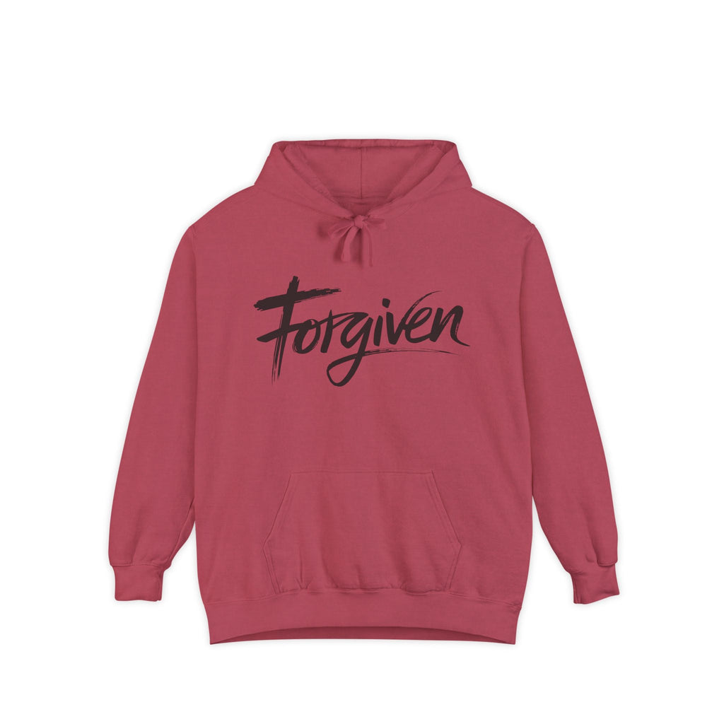 Faith Based Men's Hoodie - Forgiven | Hoodie by atgodanddesigns