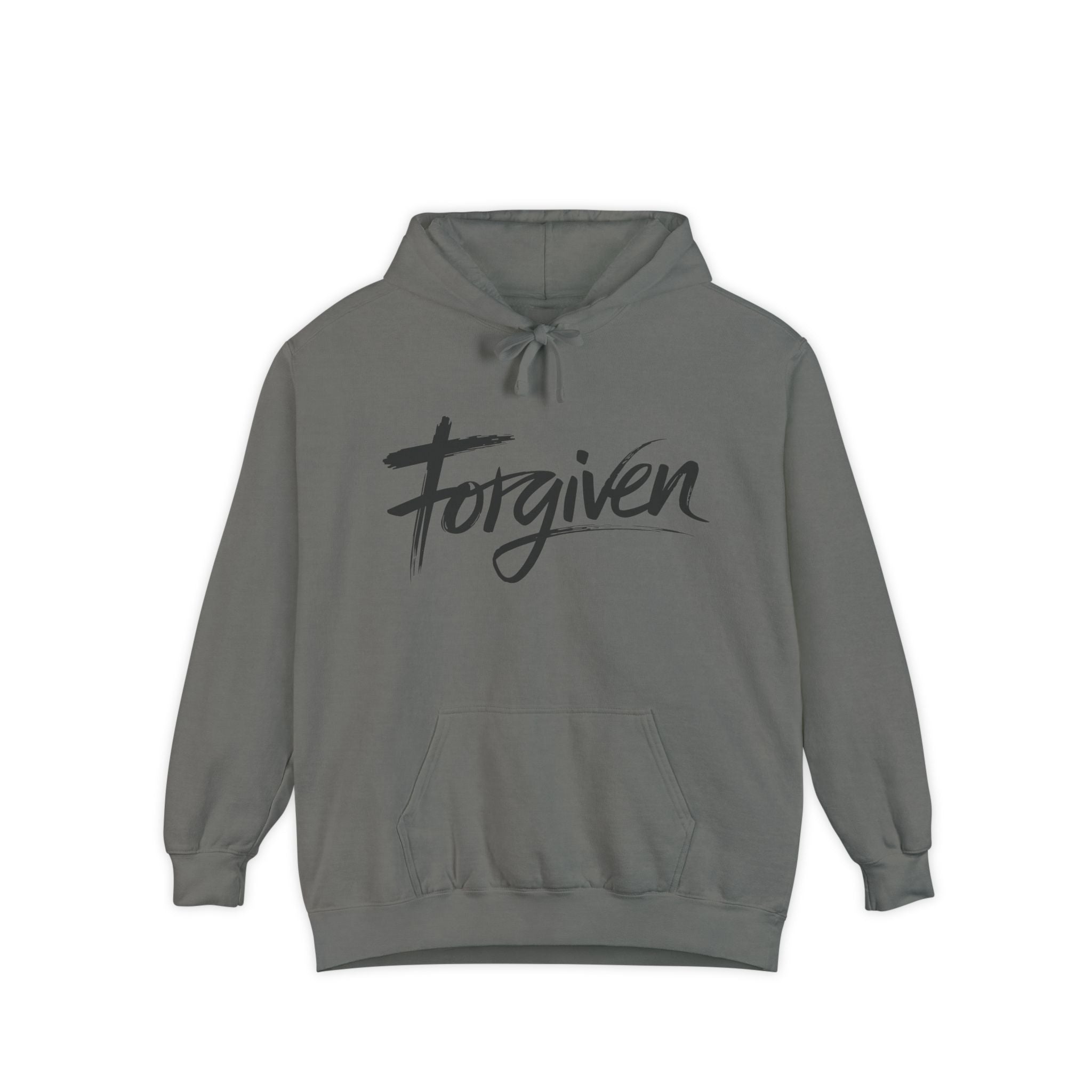 Faith Based Men's Hoodie - Forgiven | Hoodie by atgodanddesigns