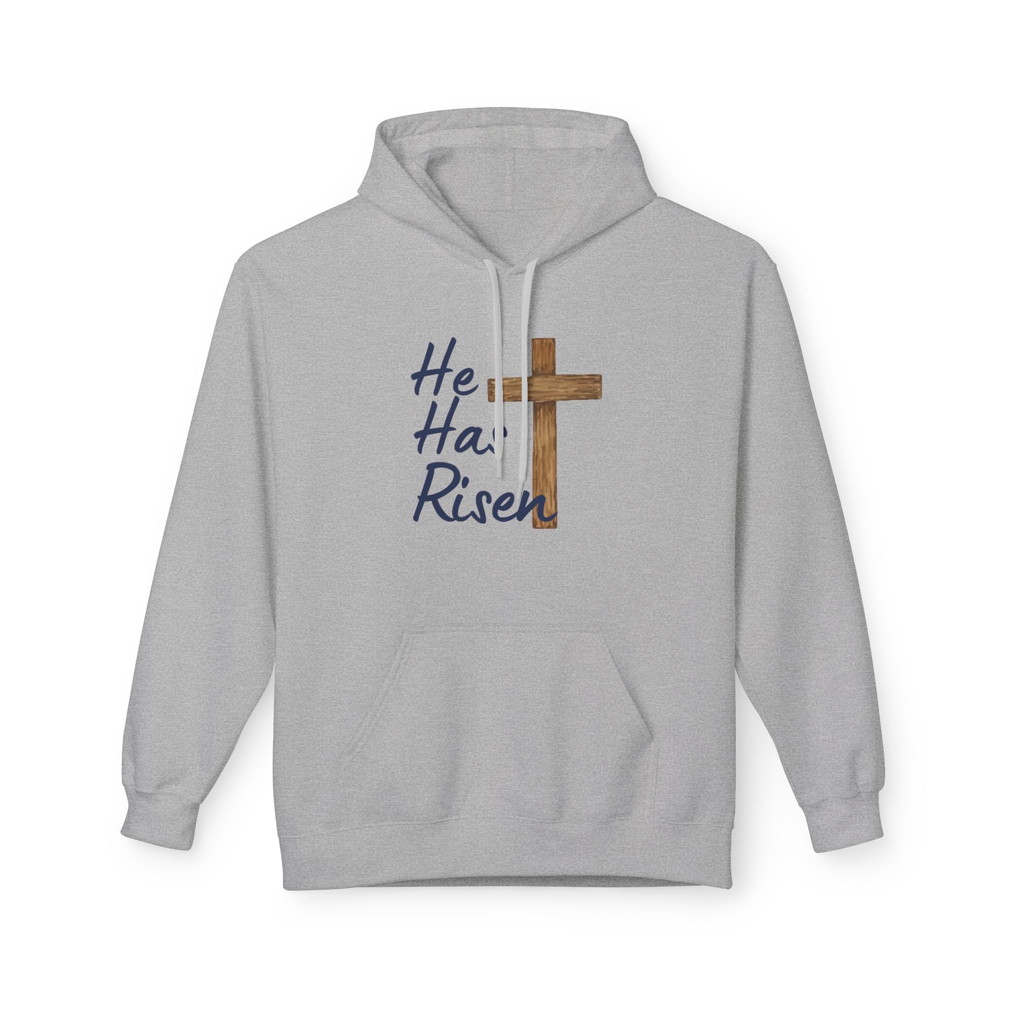 Faith Based Men's Hoodie - He Has Risen | Hoodie by atgodanddesigns