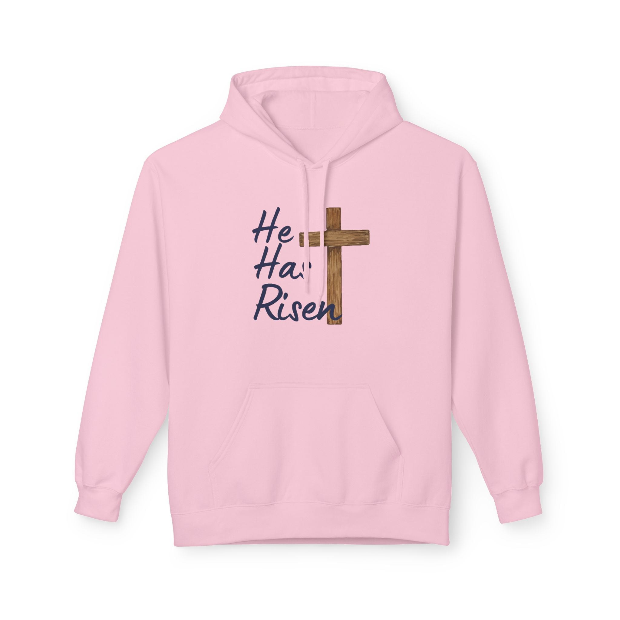 Faith Based Men's Hoodie - He Has Risen | Hoodie by atgodanddesigns