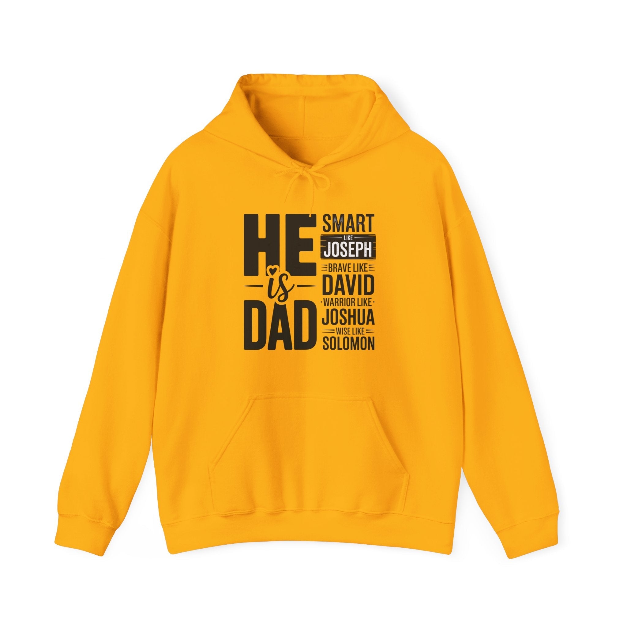 Faith Based Men's Hoodie - He Is Dad | Hoodie by atgodanddesigns