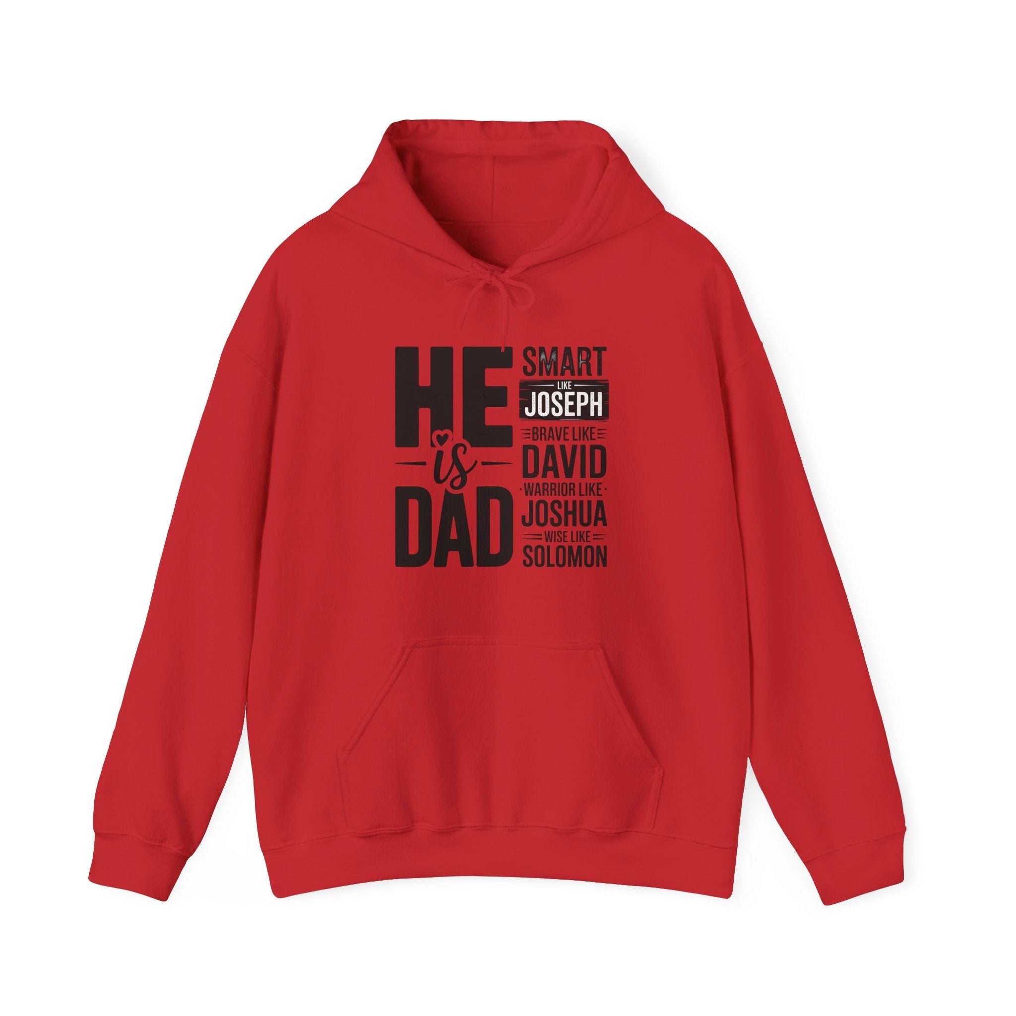 Faith Based Men's Hoodie - He Is Dad | Hoodie by atgodanddesigns