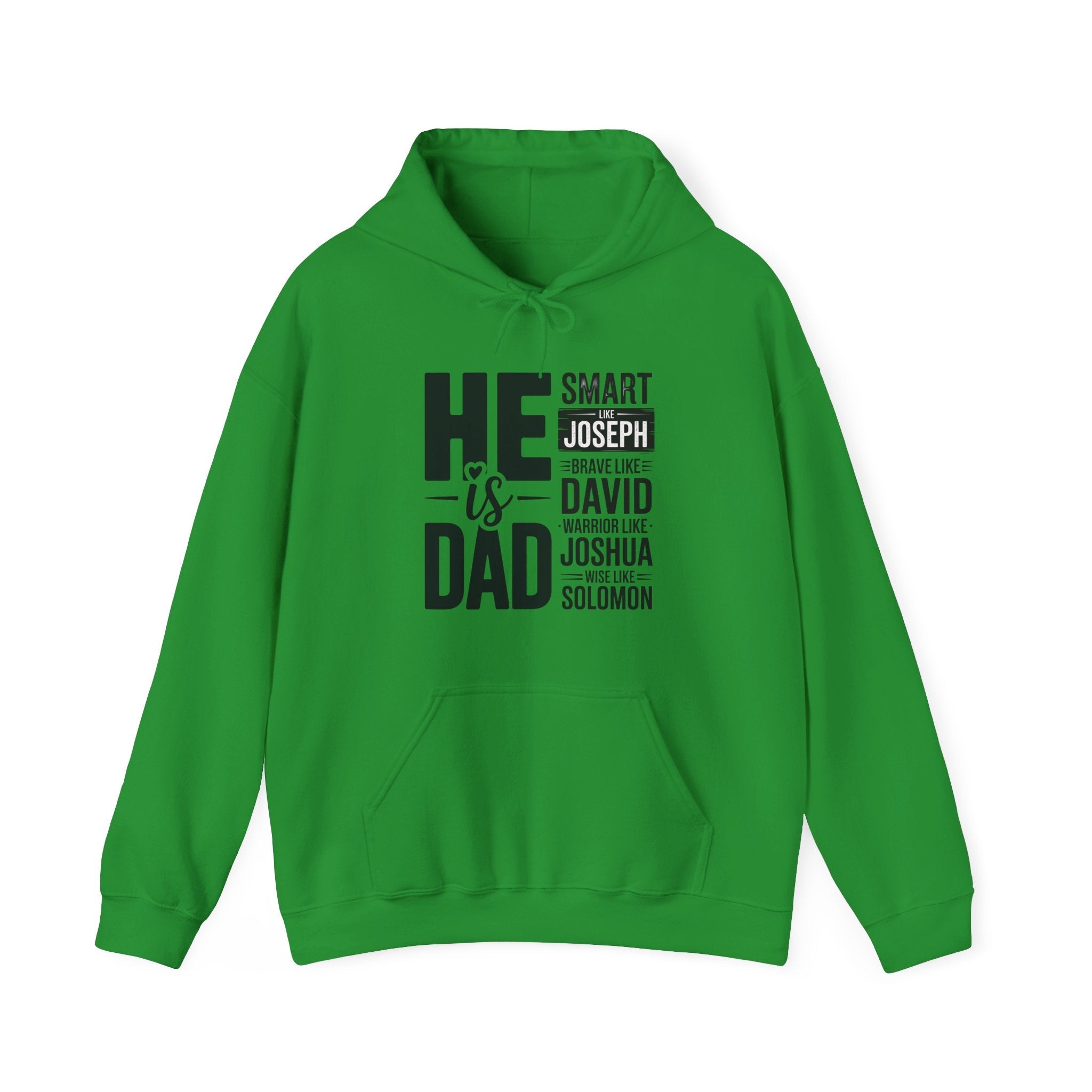 Faith Based Men's Hoodie - He Is Dad | Hoodie by atgodanddesigns
