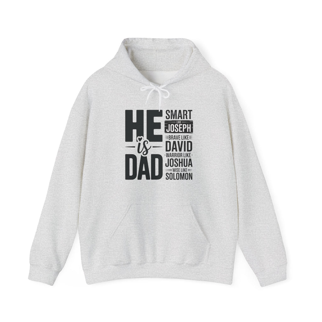 Faith Based Men's Hoodie - He Is Dad | Hoodie by atgodanddesigns