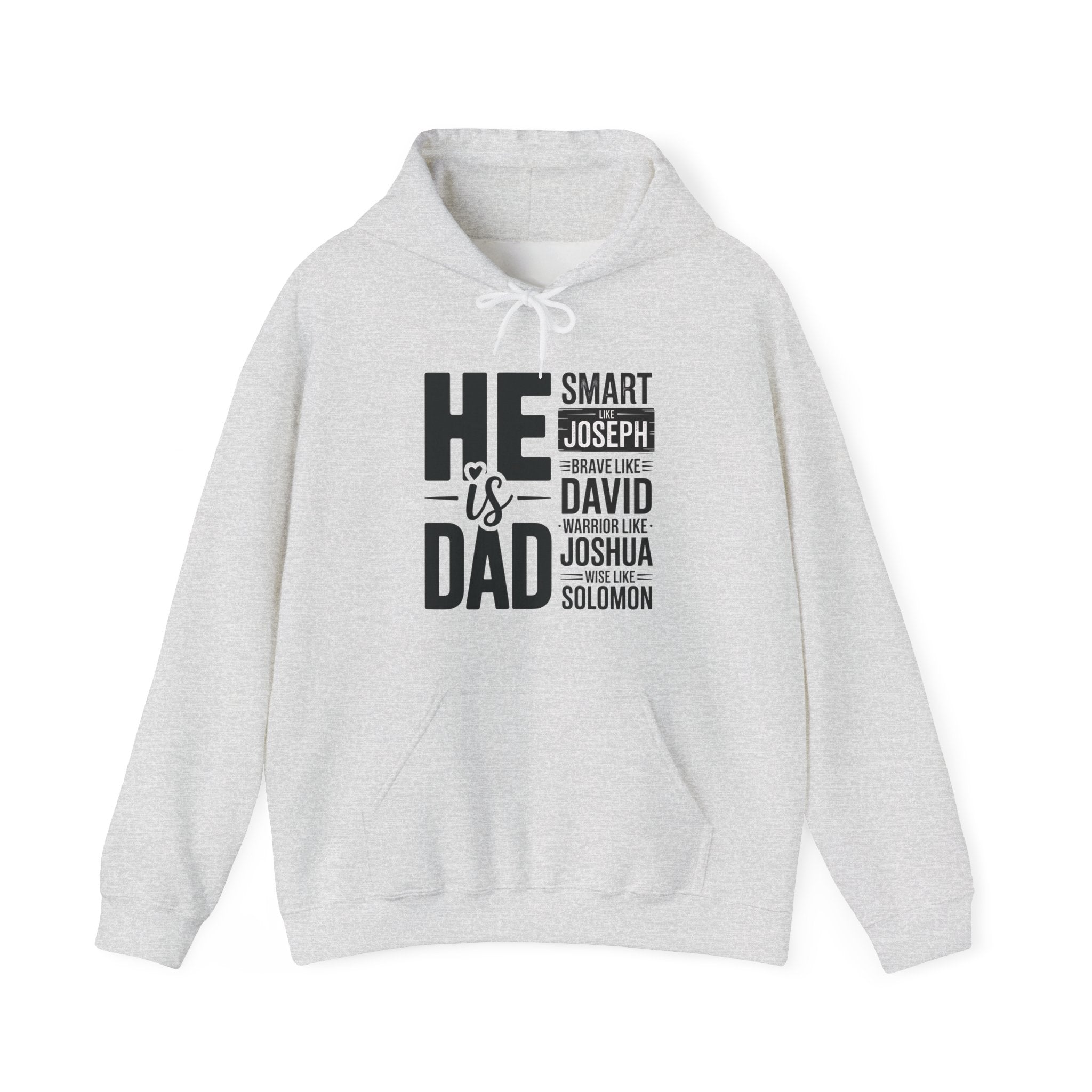 Faith Based Men's Hoodie - He Is Dad | Hoodie by atgodanddesigns