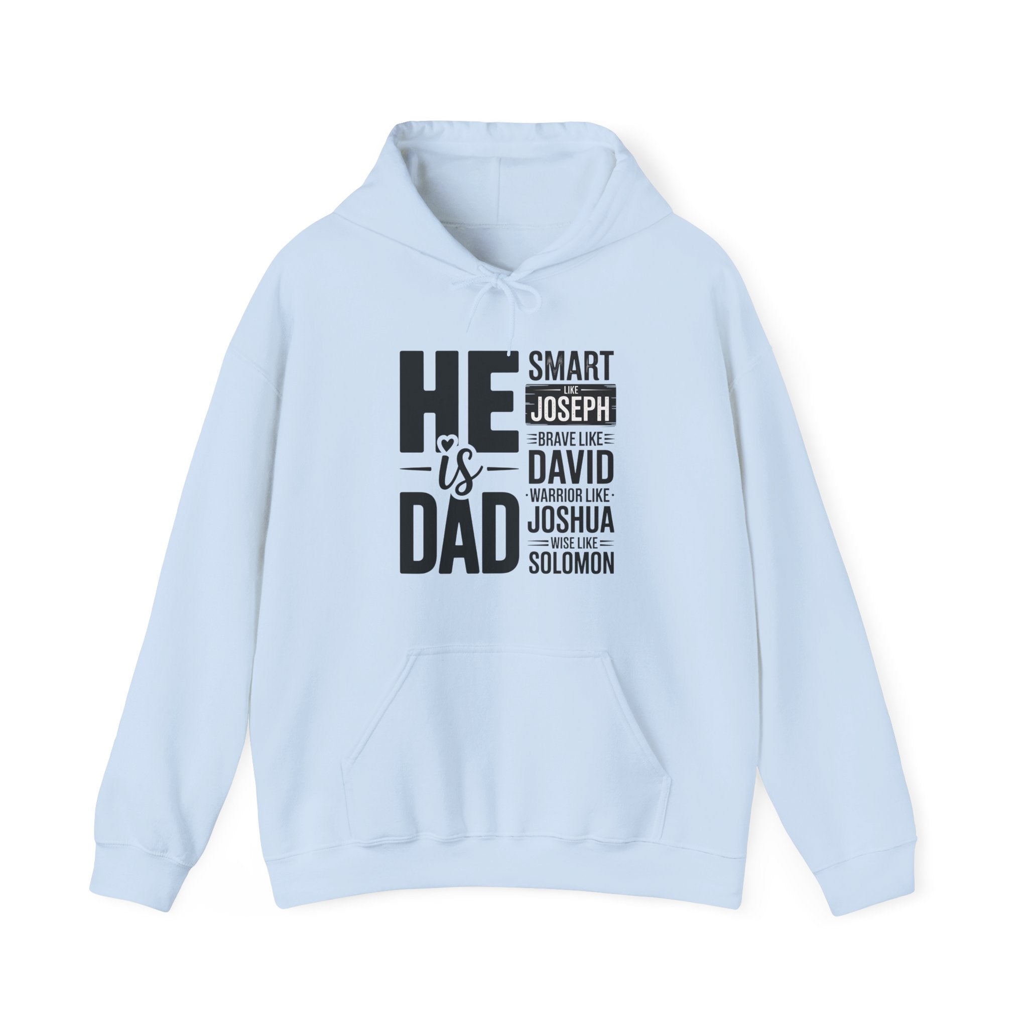 Faith Based Men's Hoodie - He Is Dad | Hoodie by atgodanddesigns