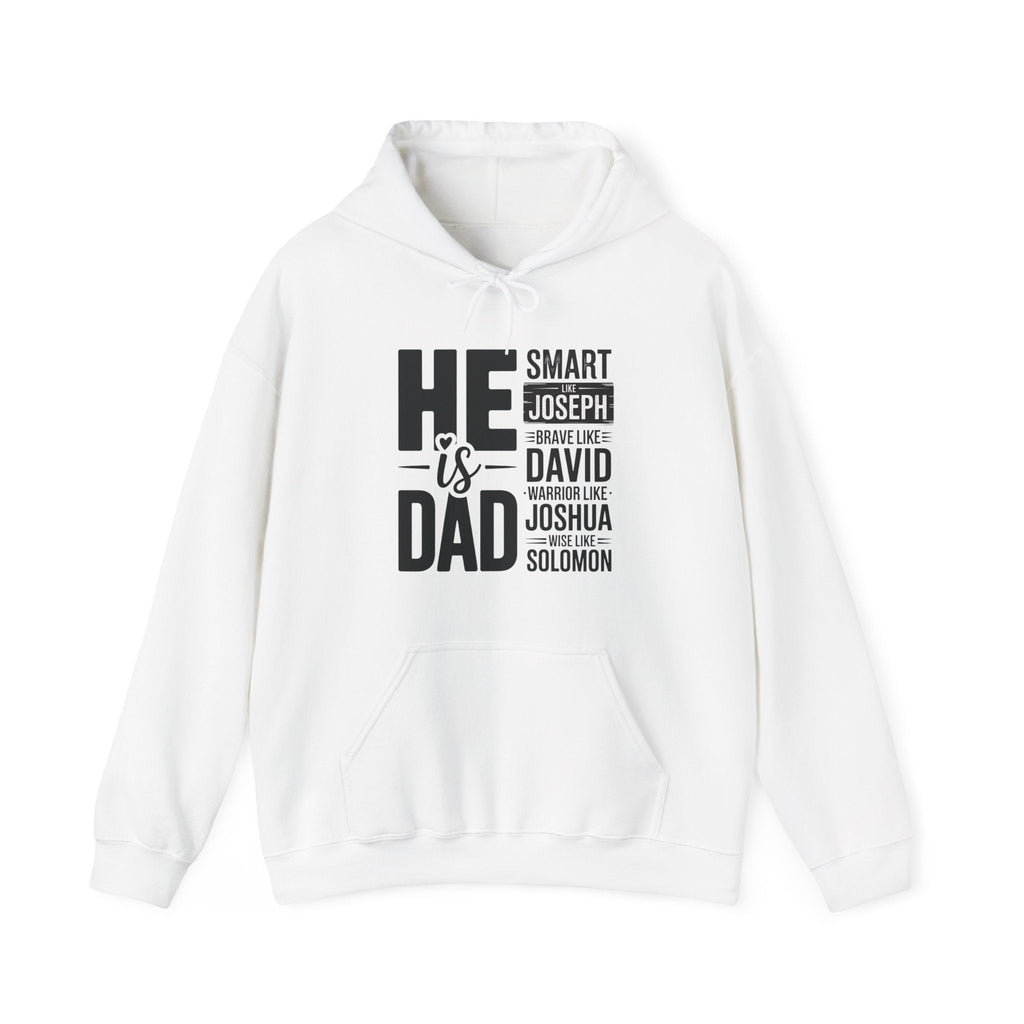 Faith Based Men's Hoodie - He Is Dad | Hoodie by atgodanddesigns