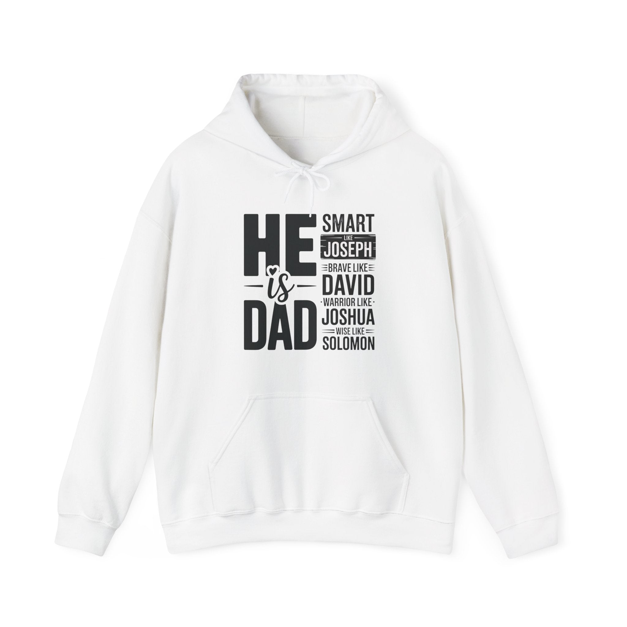 Faith Based Men's Hoodie - He Is Dad | Hoodie by atgodanddesigns