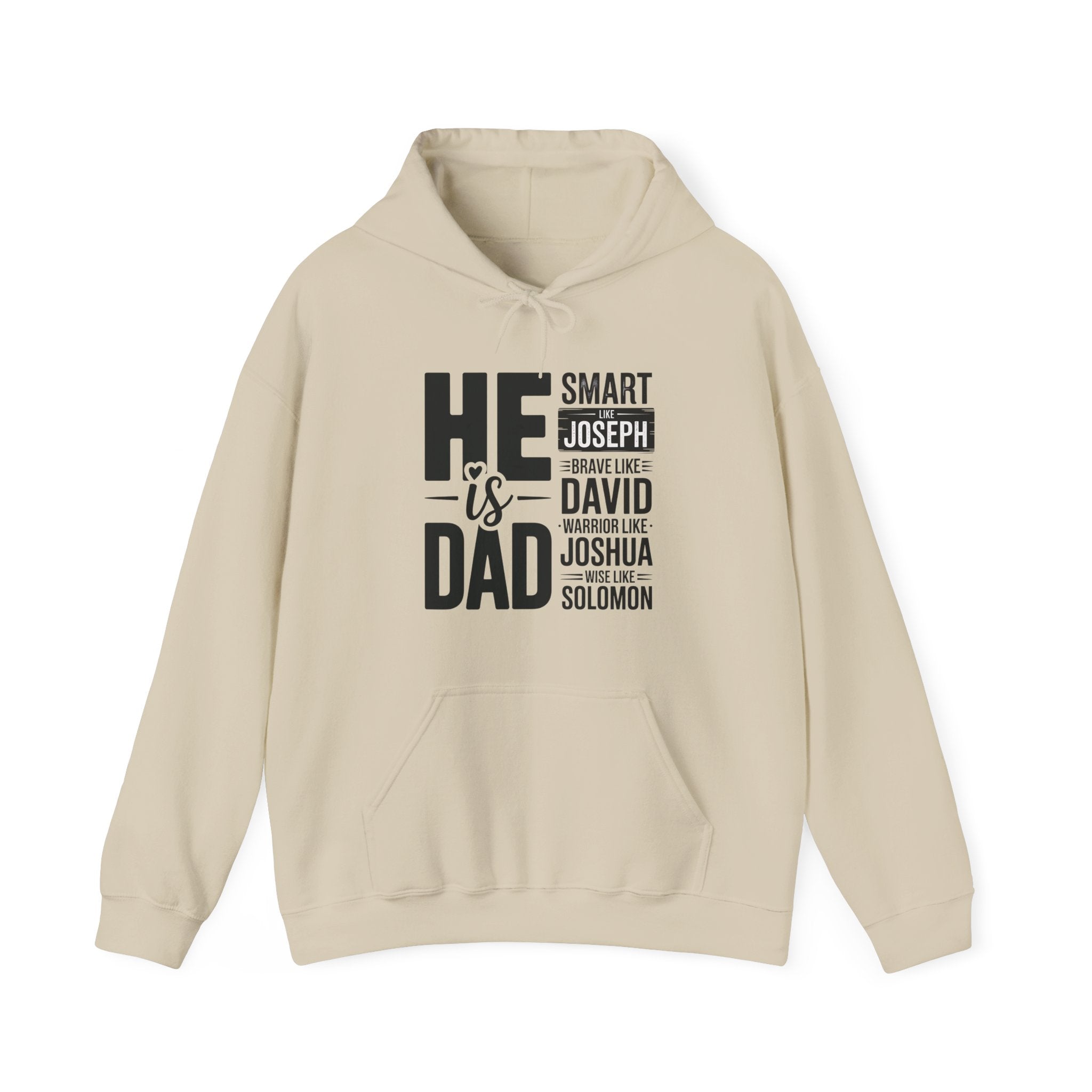 Faith Based Men's Hoodie - He Is Dad | Hoodie by atgodanddesigns