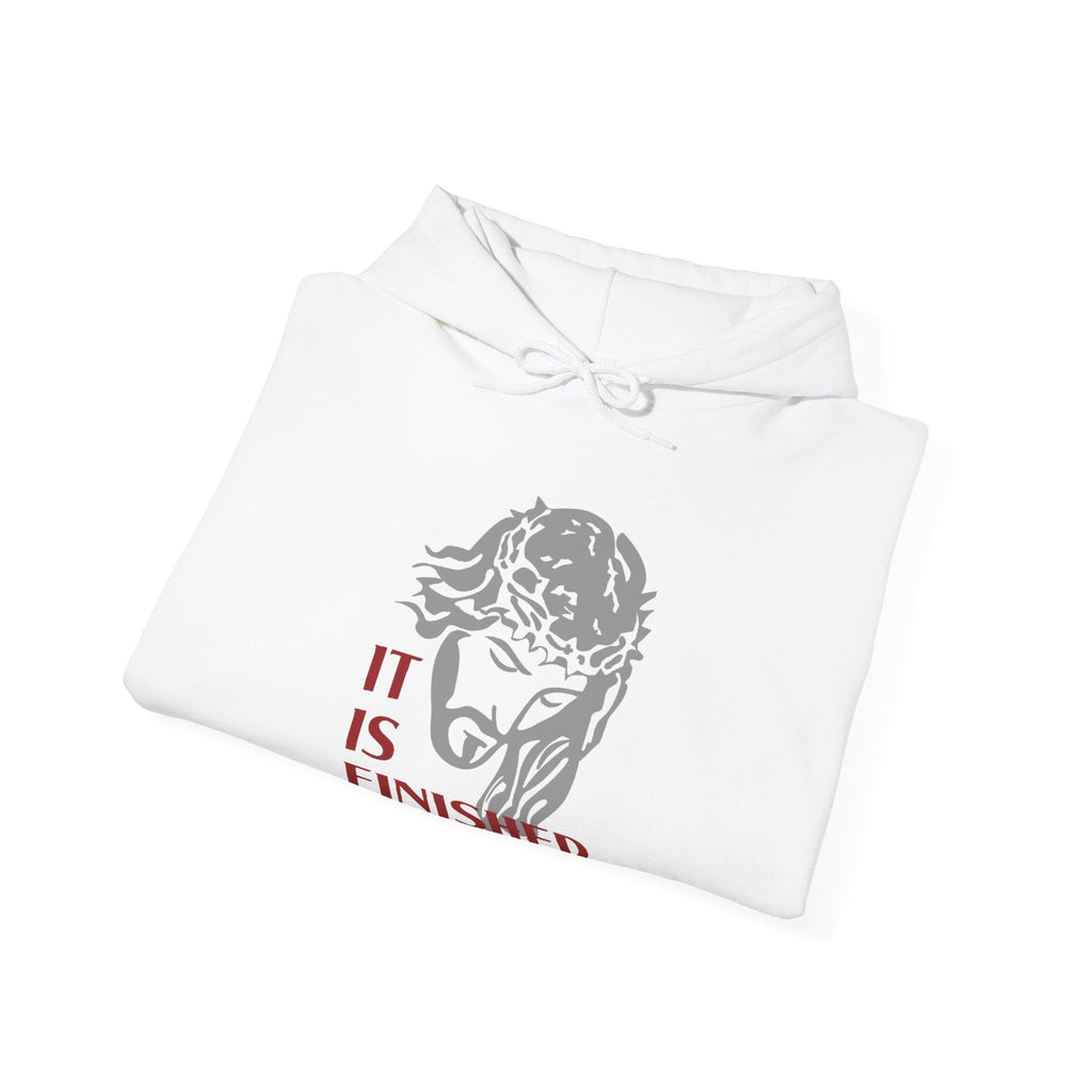 Faith Based Men's Hoodie - It Is Finished | Hoodie by atgodanddesigns