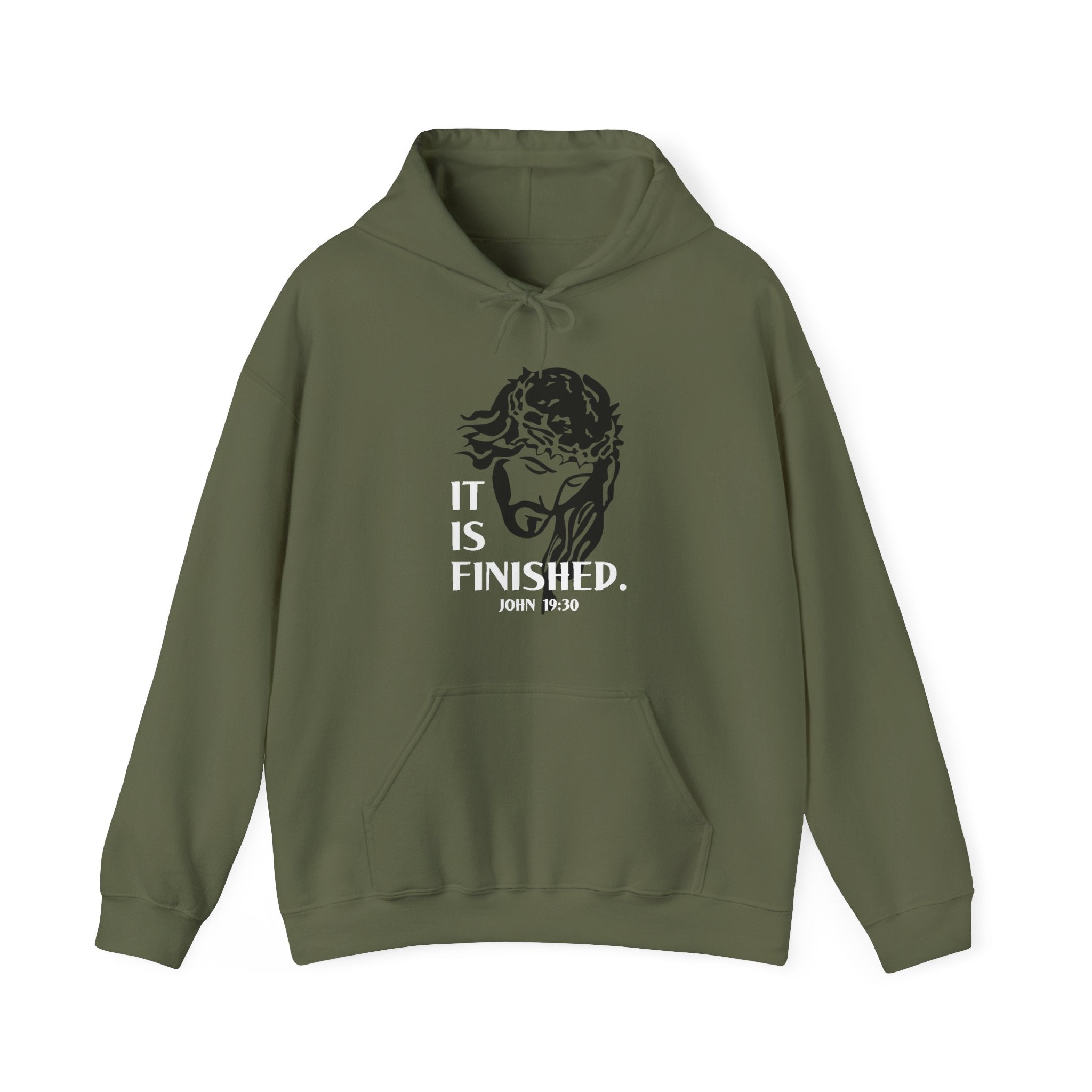 Faith Based Men's Hoodie - It Is Finished | Hoodie by atgodanddesigns