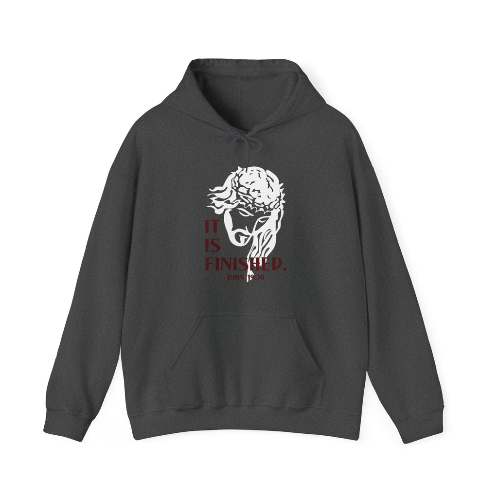 Faith Based Men's Hoodie - It Is Finished | Hoodie by atgodanddesigns