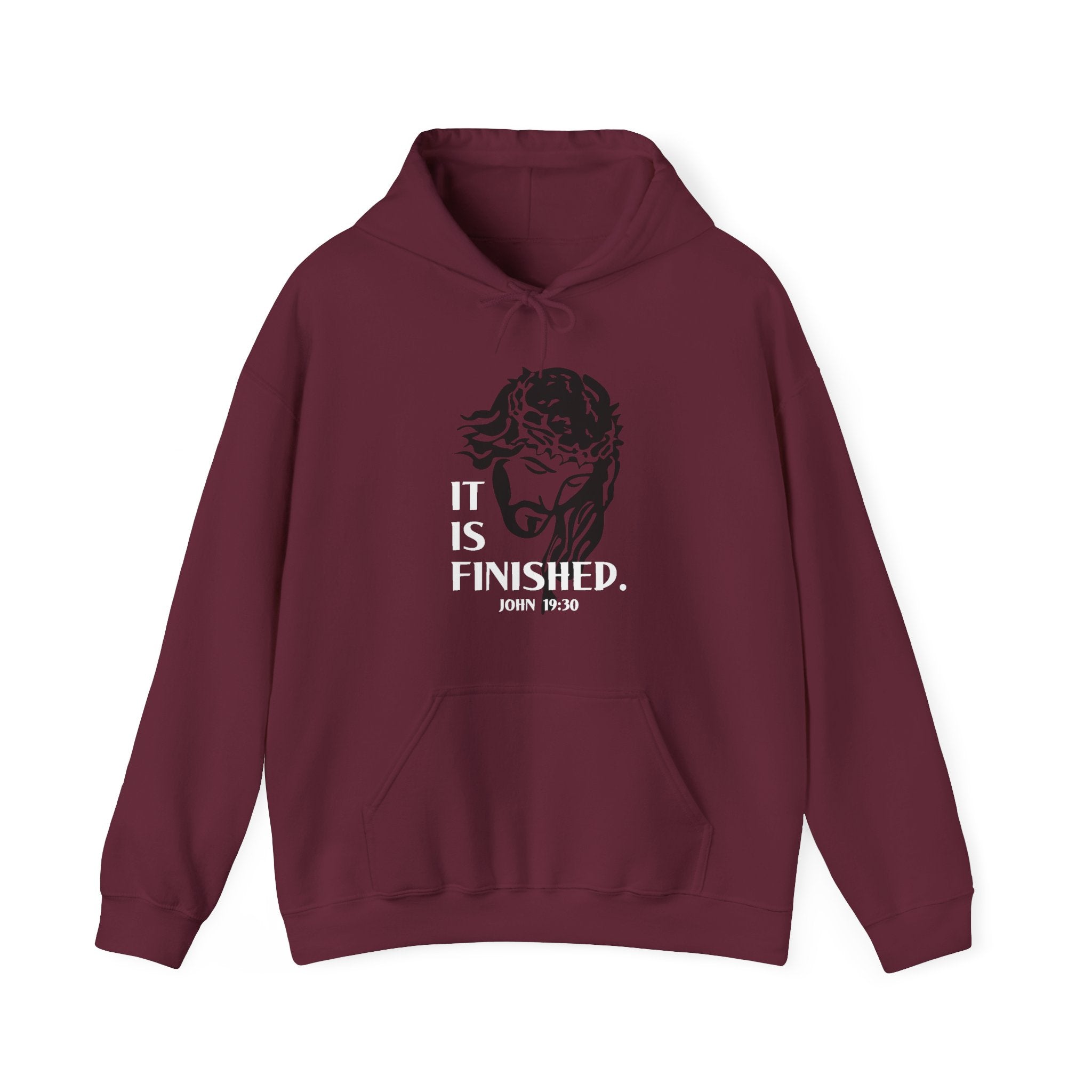 Faith Based Men's Hoodie - It Is Finished | Hoodie by atgodanddesigns