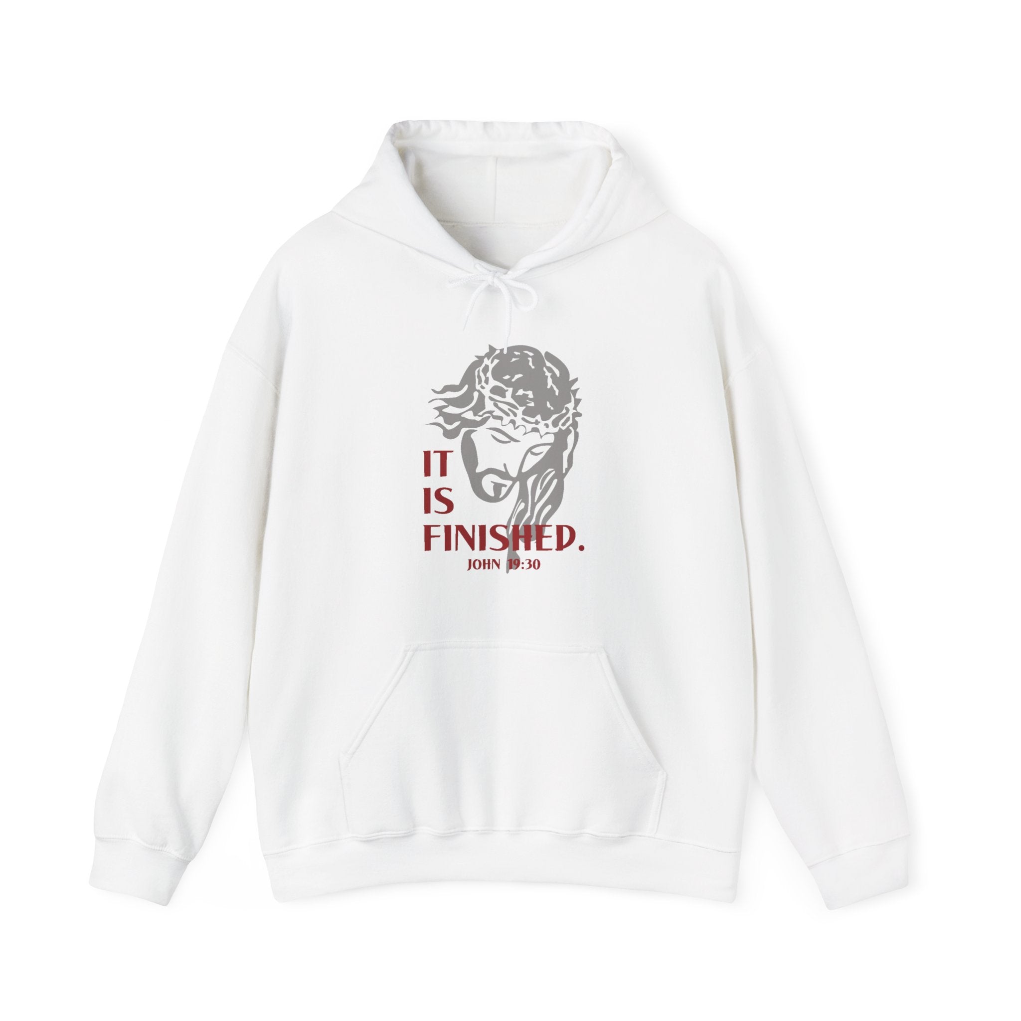Faith Based Men's Hoodie - It Is Finished | Hoodie by atgodanddesigns