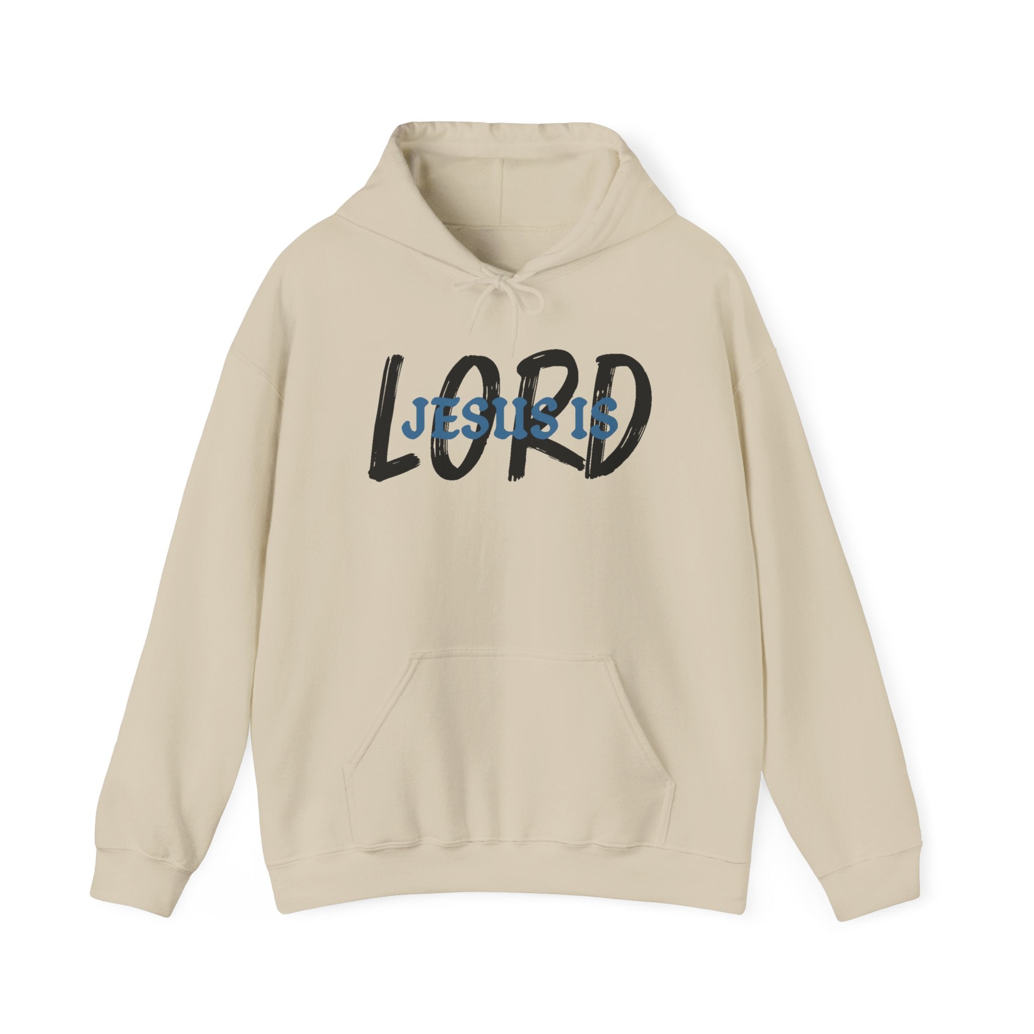 Faith Based Men's Hoodie - Jesus is Lord | Hoodie by atgodanddesigns