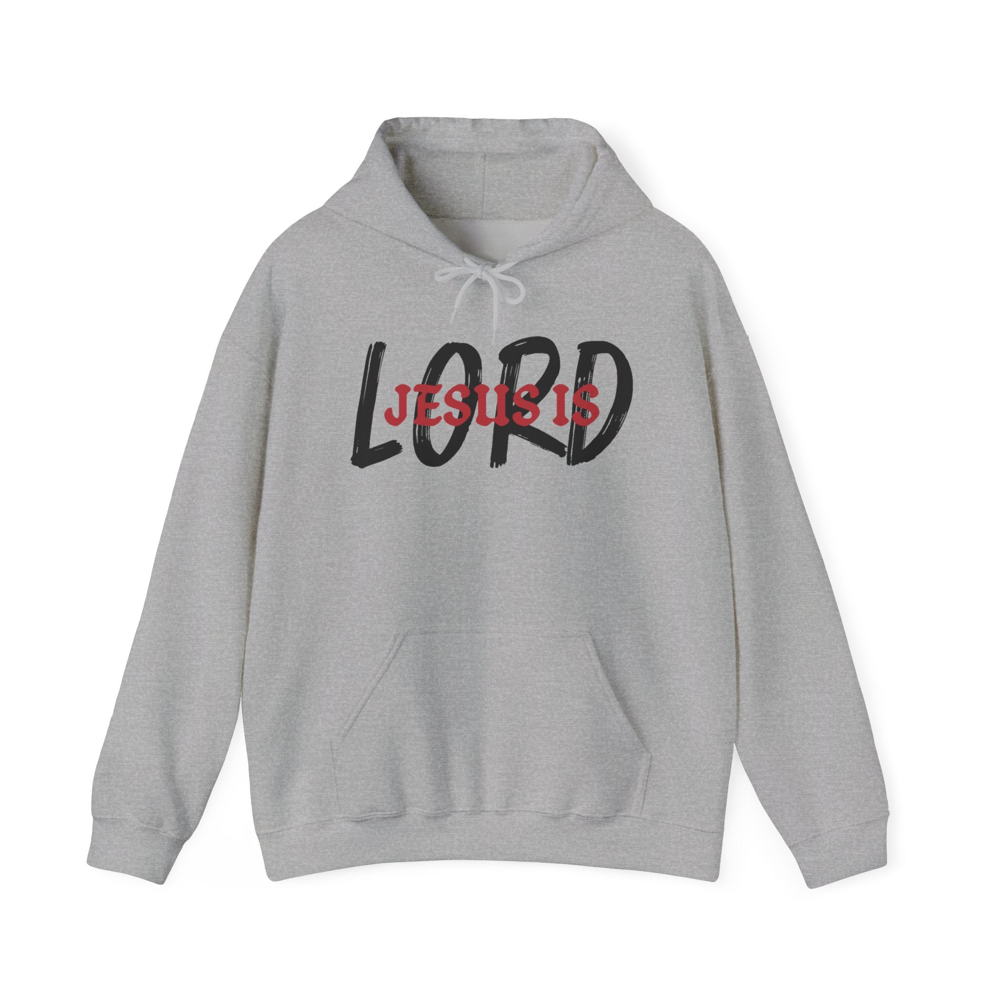 Faith Based Men's Hoodie - Jesus is Lord | Hoodie by atgodanddesigns