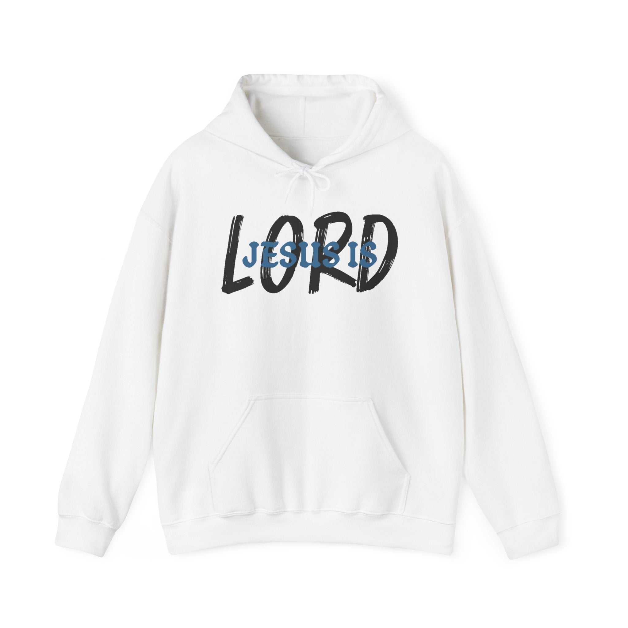 Faith Based Men's Hoodie - Jesus is Lord | Hoodie by atgodanddesigns