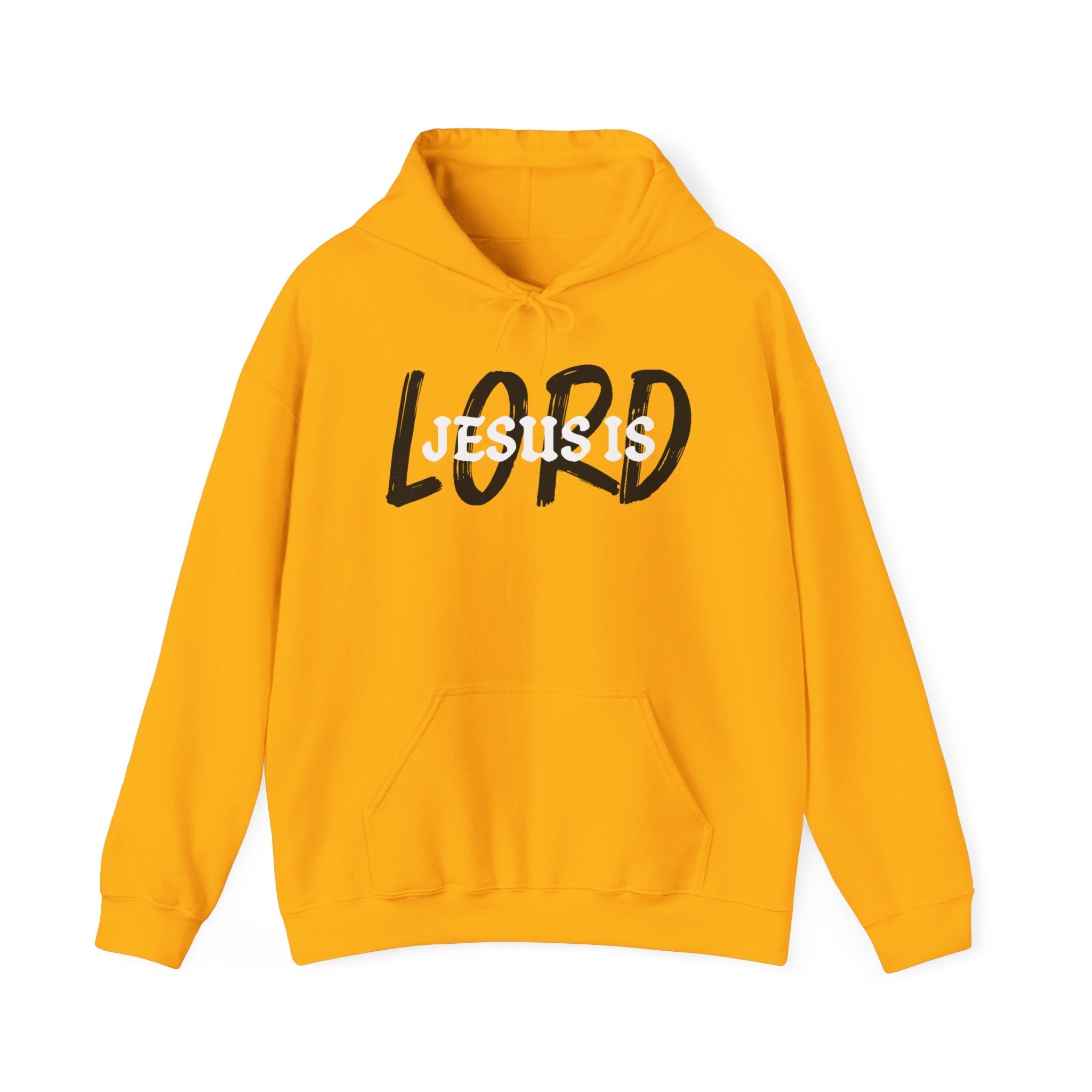 Faith Based Men's Hoodie - Jesus is Lord | Hoodie by atgodanddesigns