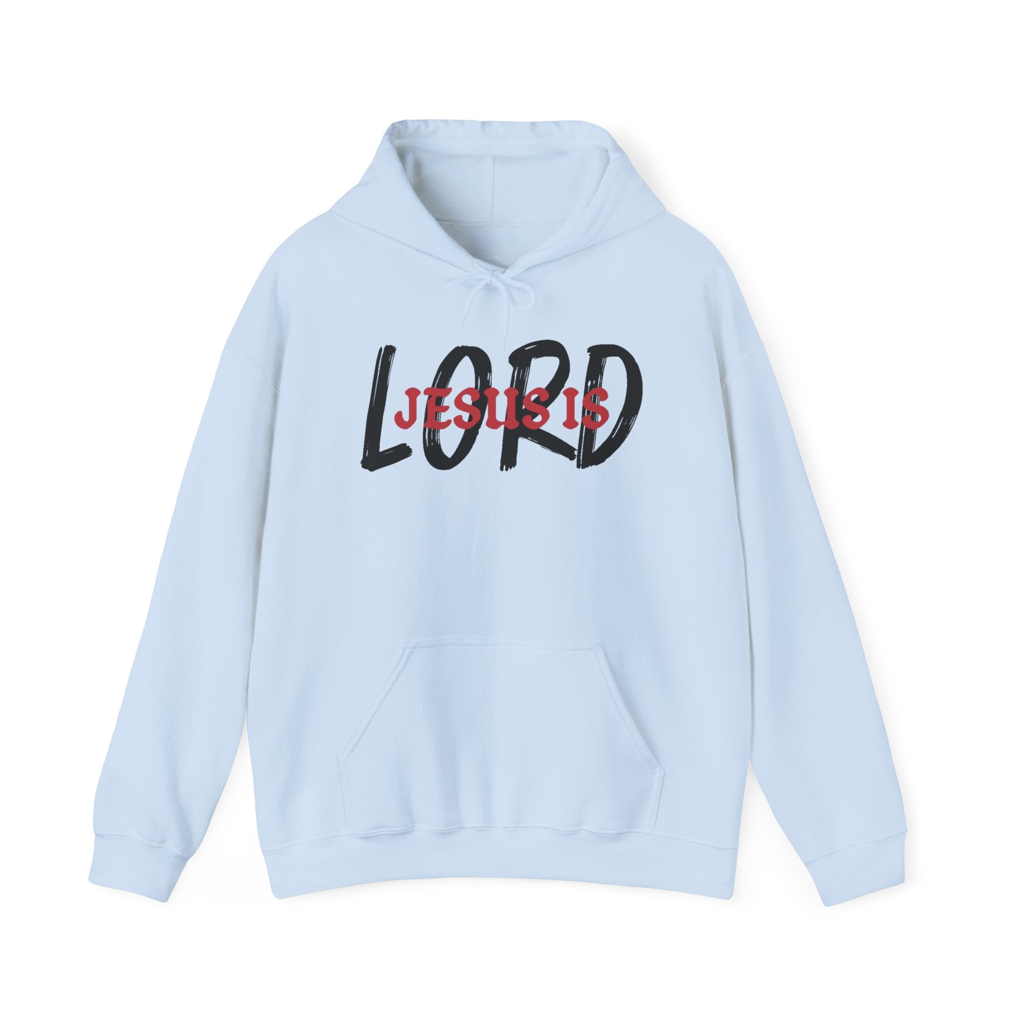 Faith Based Men's Hoodie - Jesus is Lord | Hoodie by atgodanddesigns