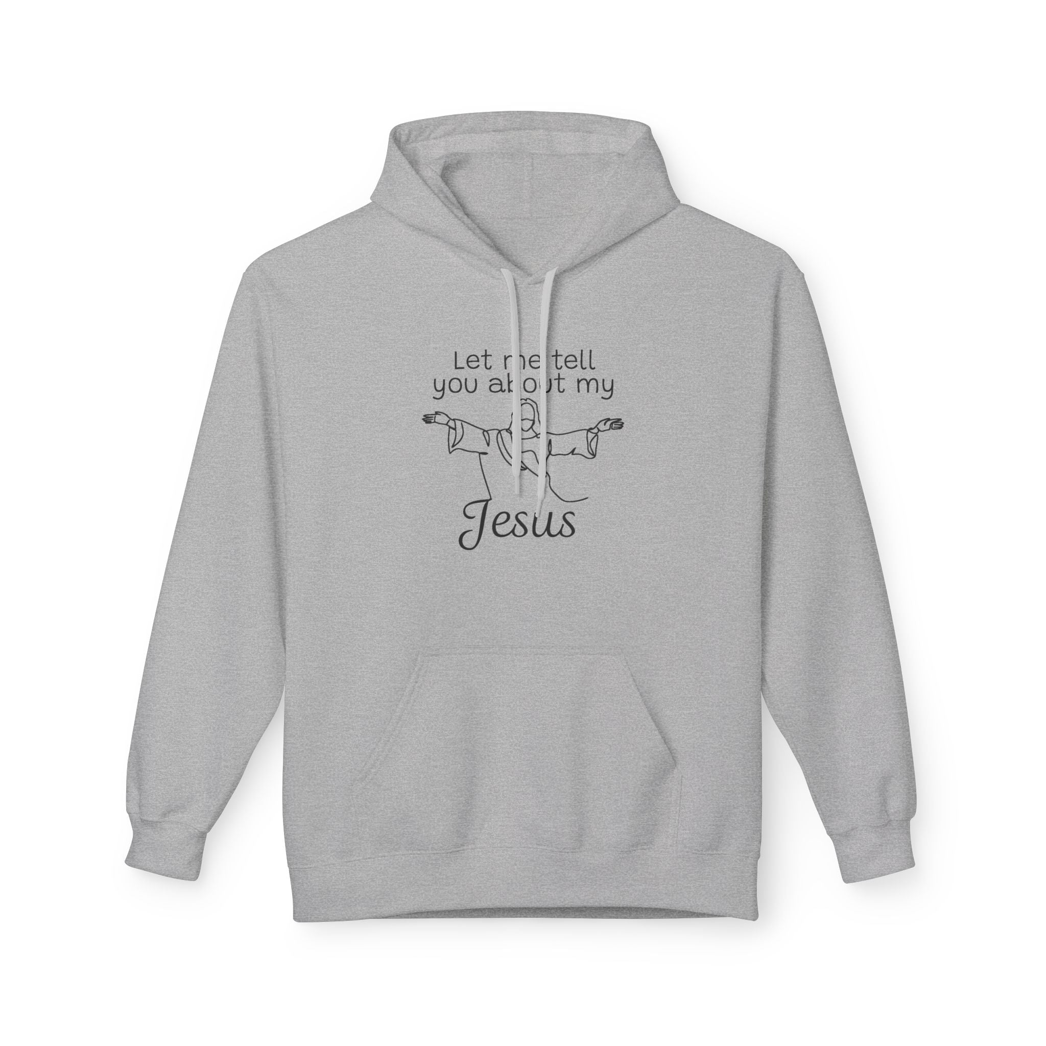 Faith Based Men's Hoodie - Let Me Tell You About My Jesus | Hoodie by atgodanddesigns