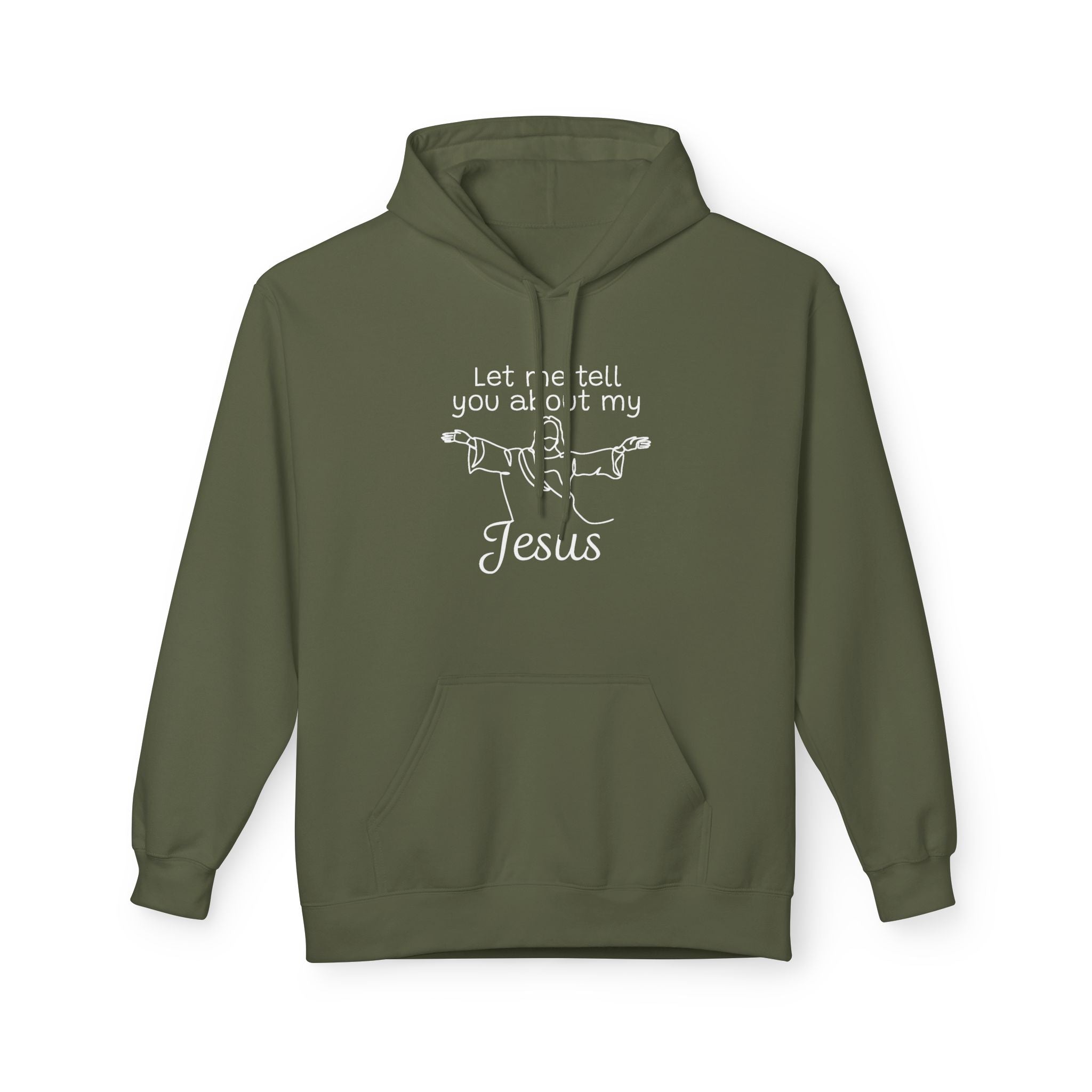 Faith Based Men's Hoodie - Let Me Tell You About My Jesus | Hoodie by atgodanddesigns