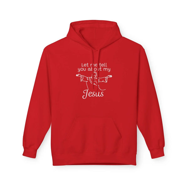 Faith Based Men's Hoodie - Let Me Tell You About My Jesus | Hoodie by atgodanddesigns