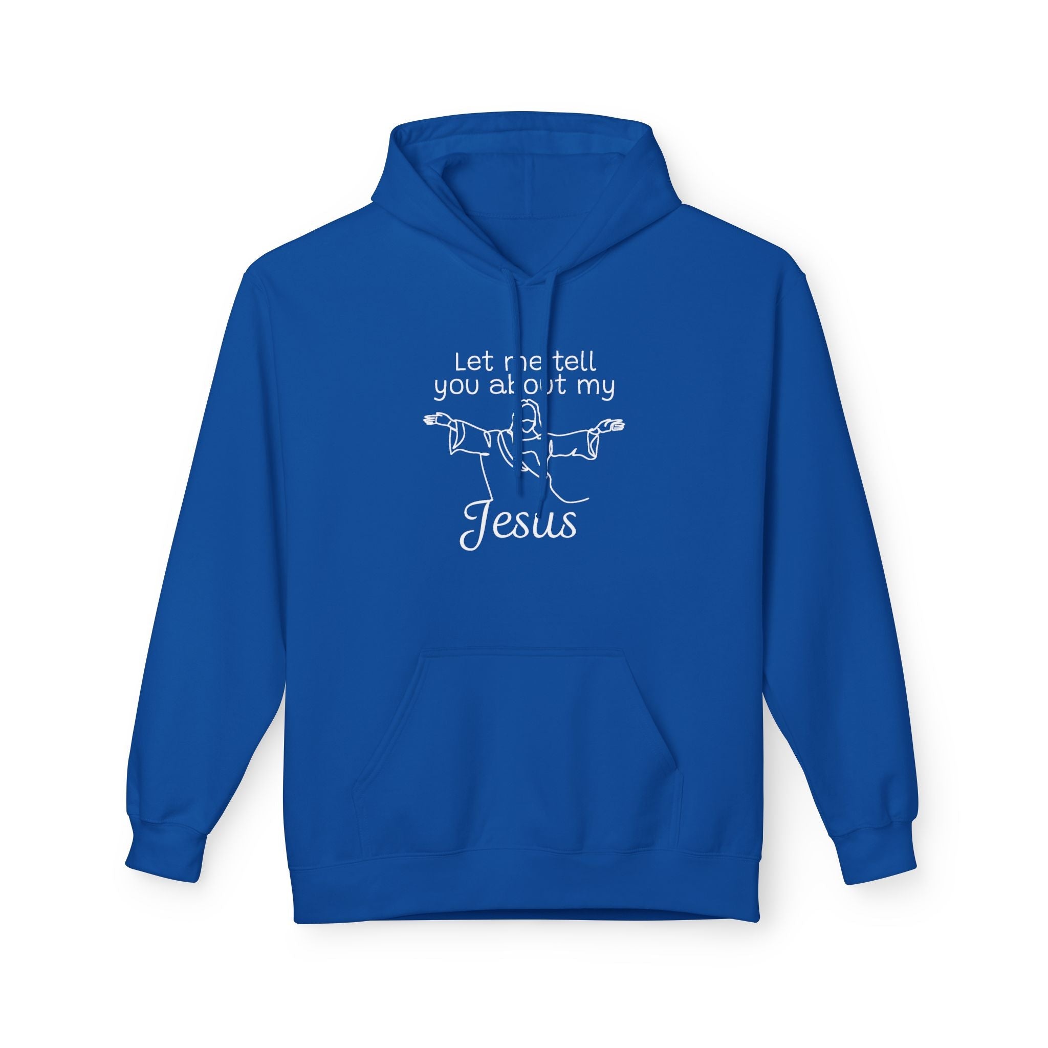 Faith Based Men's Hoodie - Let Me Tell You About My Jesus | Hoodie by atgodanddesigns