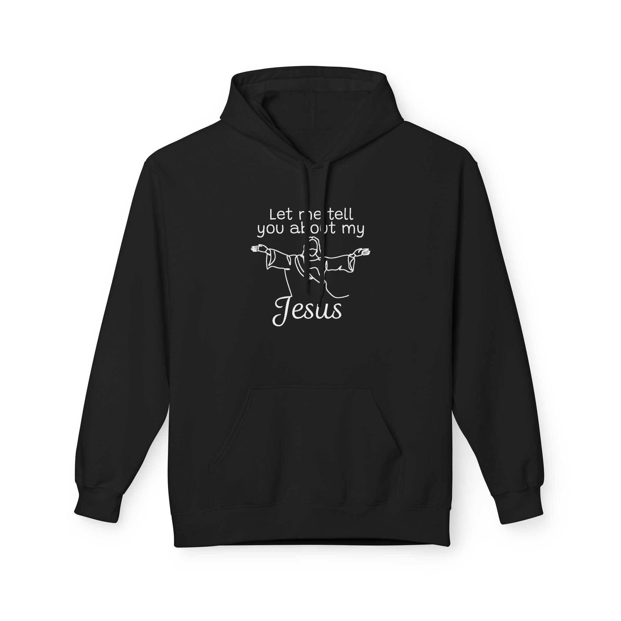 Faith Based Men's Hoodie - Let Me Tell You About My Jesus | Hoodie by atgodanddesigns