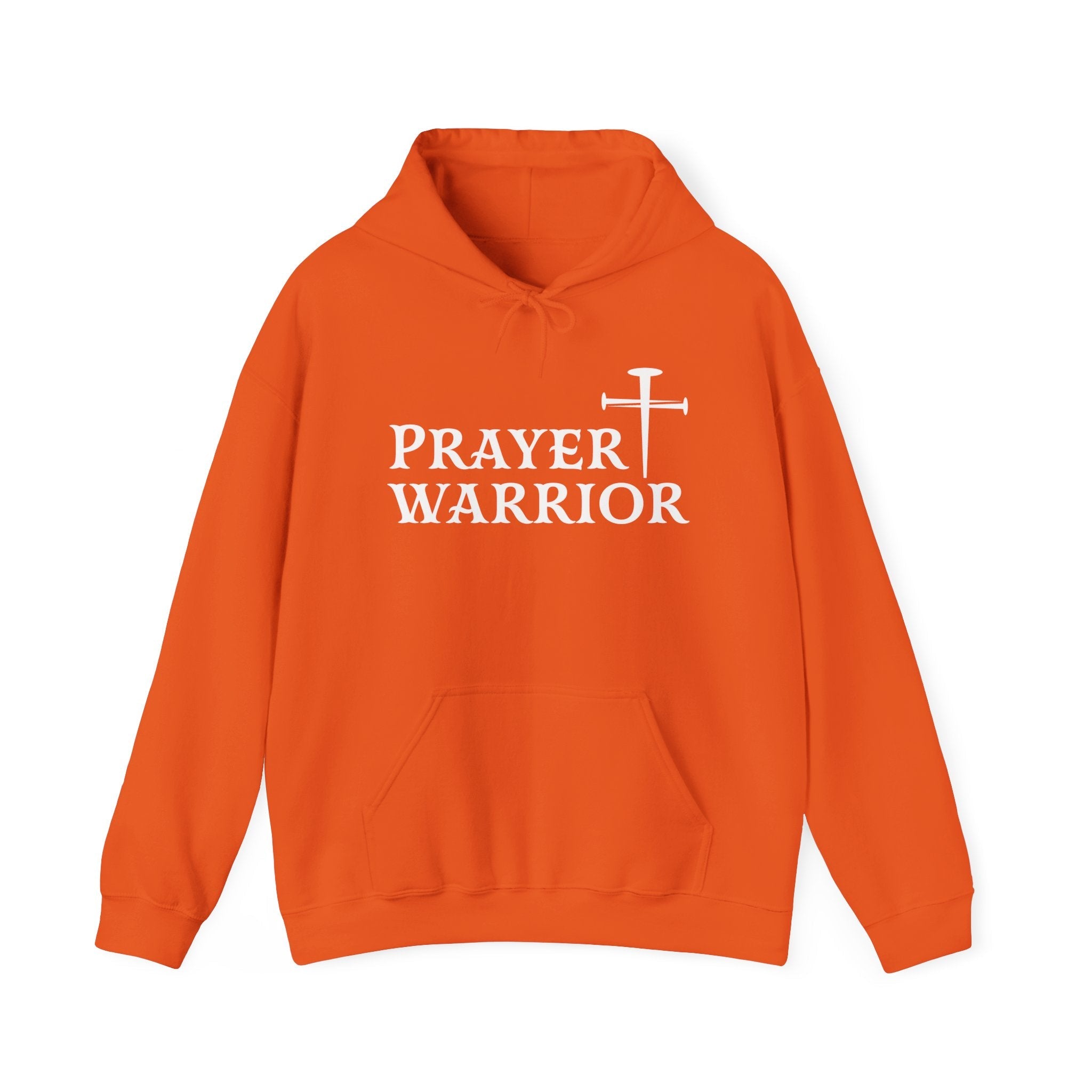 Faith Based Men's Hoodie - Prayer Warrior | Hoodie by atgodanddesigns