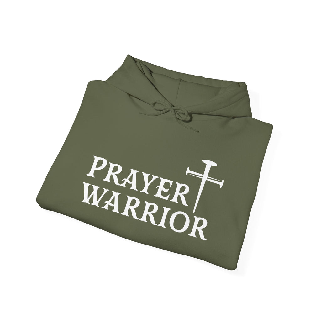 Faith Based Men's Hoodie - Prayer Warrior | Hoodie by atgodanddesigns