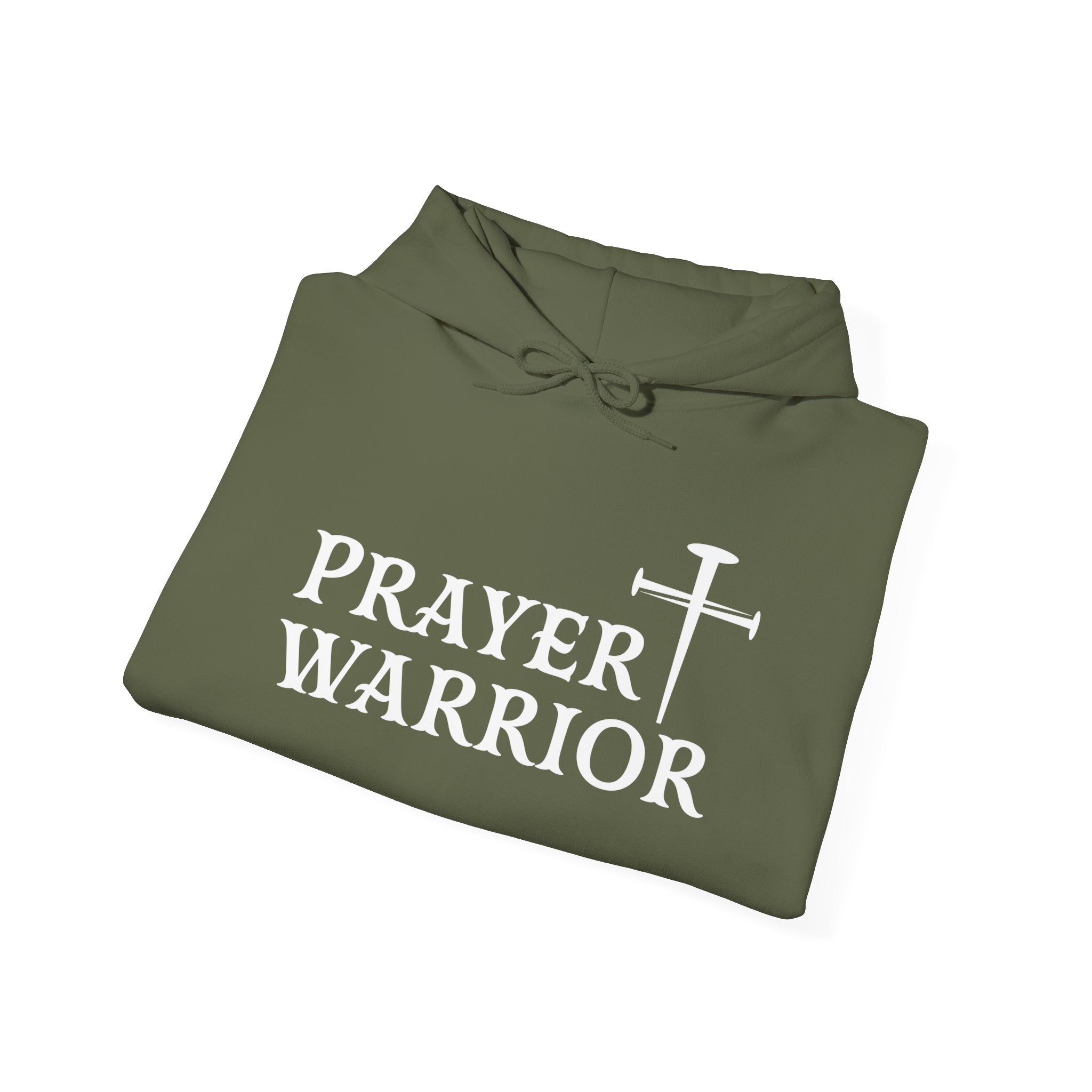Faith Based Men's Hoodie - Prayer Warrior | Hoodie by atgodanddesigns