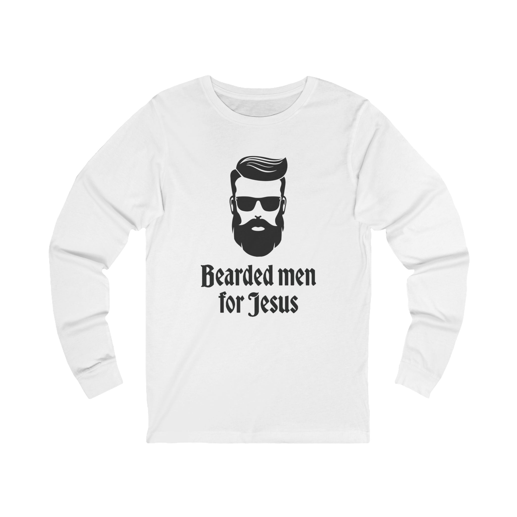 Faith Based Men's Long Sleeve - "Bearded Men" | Long - sleeve by atgodanddesigns
