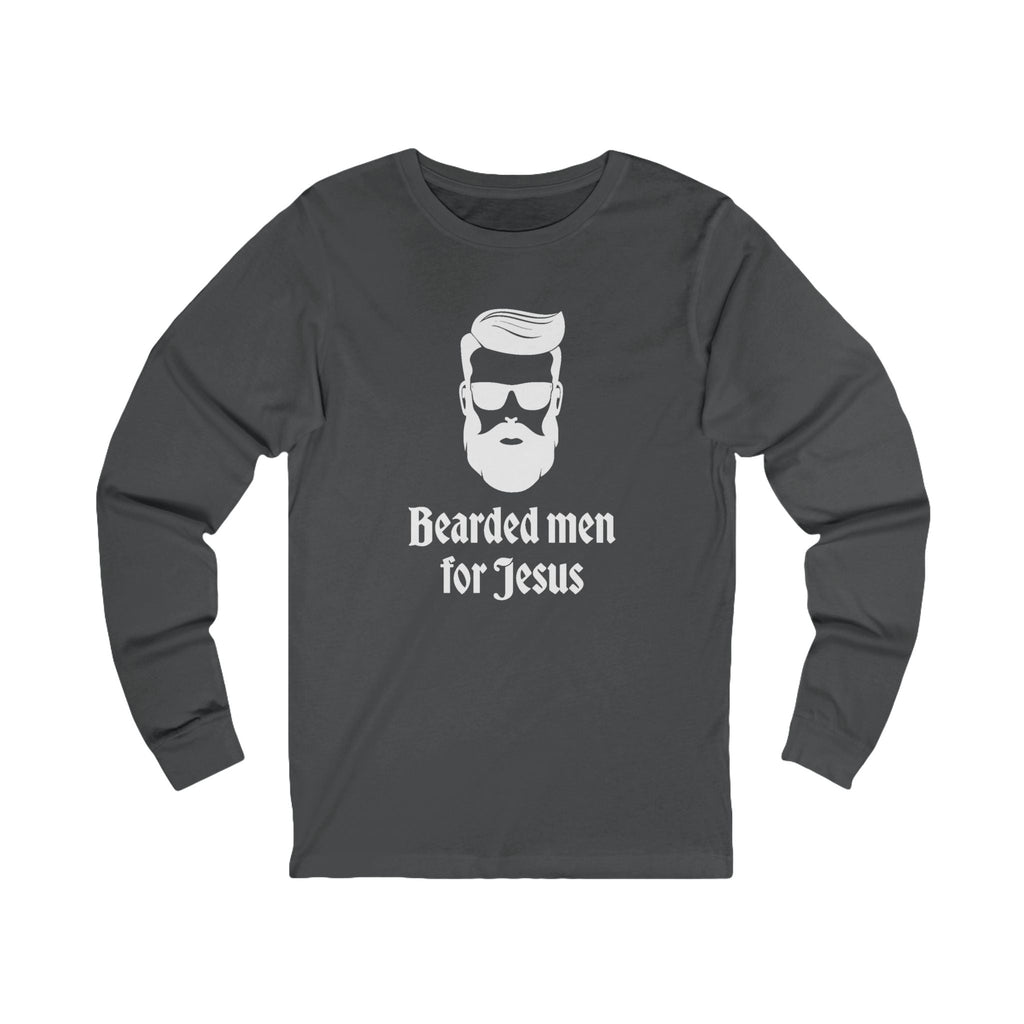 Faith Based Men's Long Sleeve - "Bearded Men" | Long - sleeve by atgodanddesigns