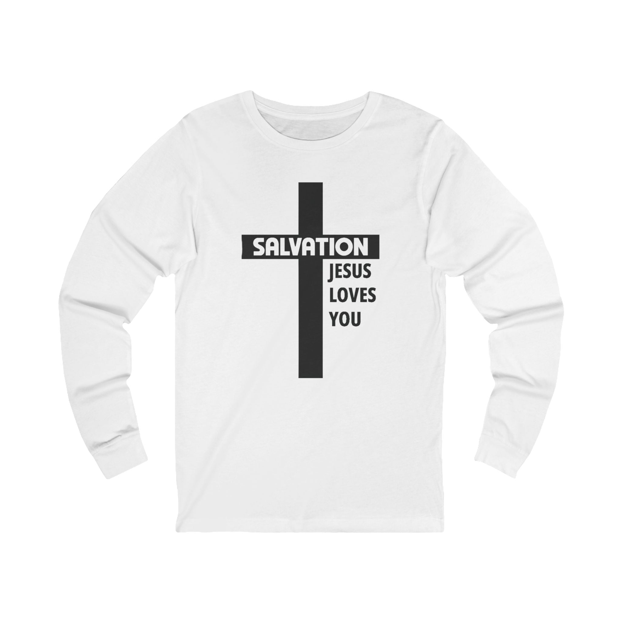Faith Based Men's Long Sleeve - "Christian Salvation" | Long - sleeve by atgodanddesigns