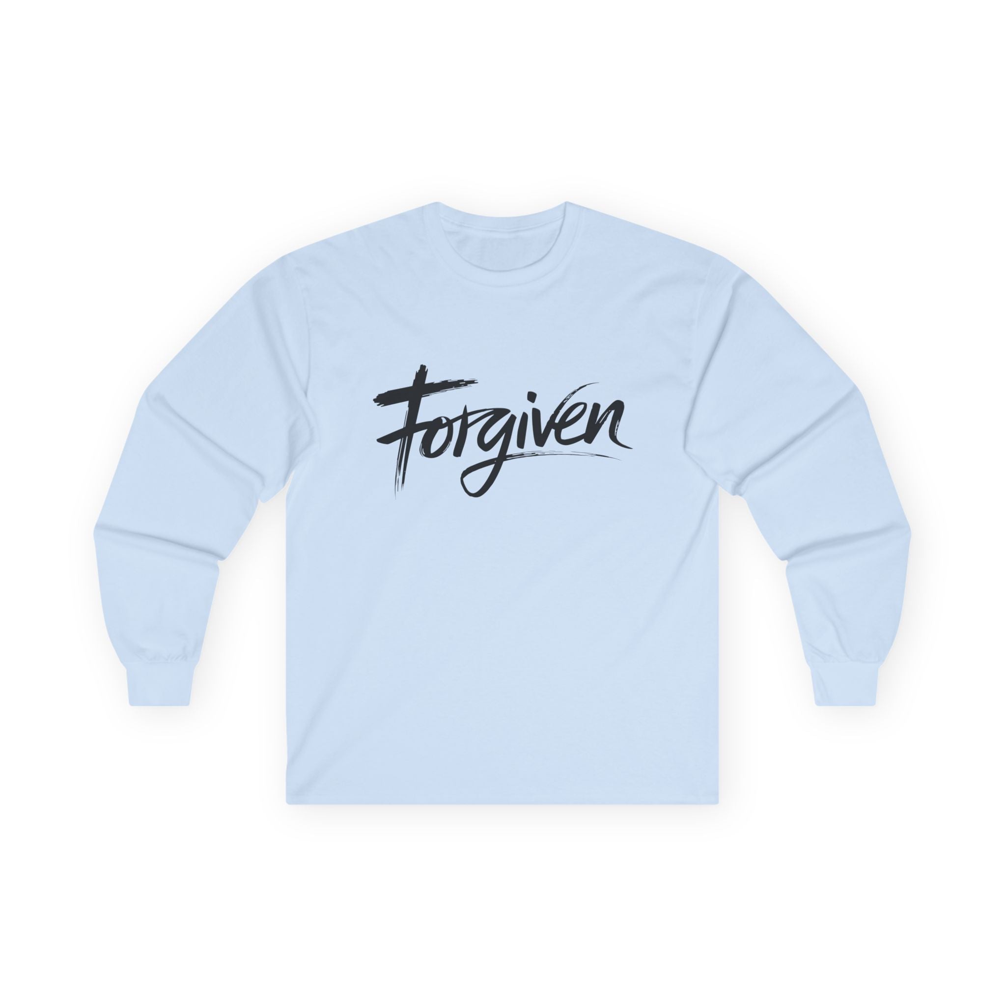 Faith Based Men's Long Sleeve - Forgiven | Long - sleeve by atgodanddesigns