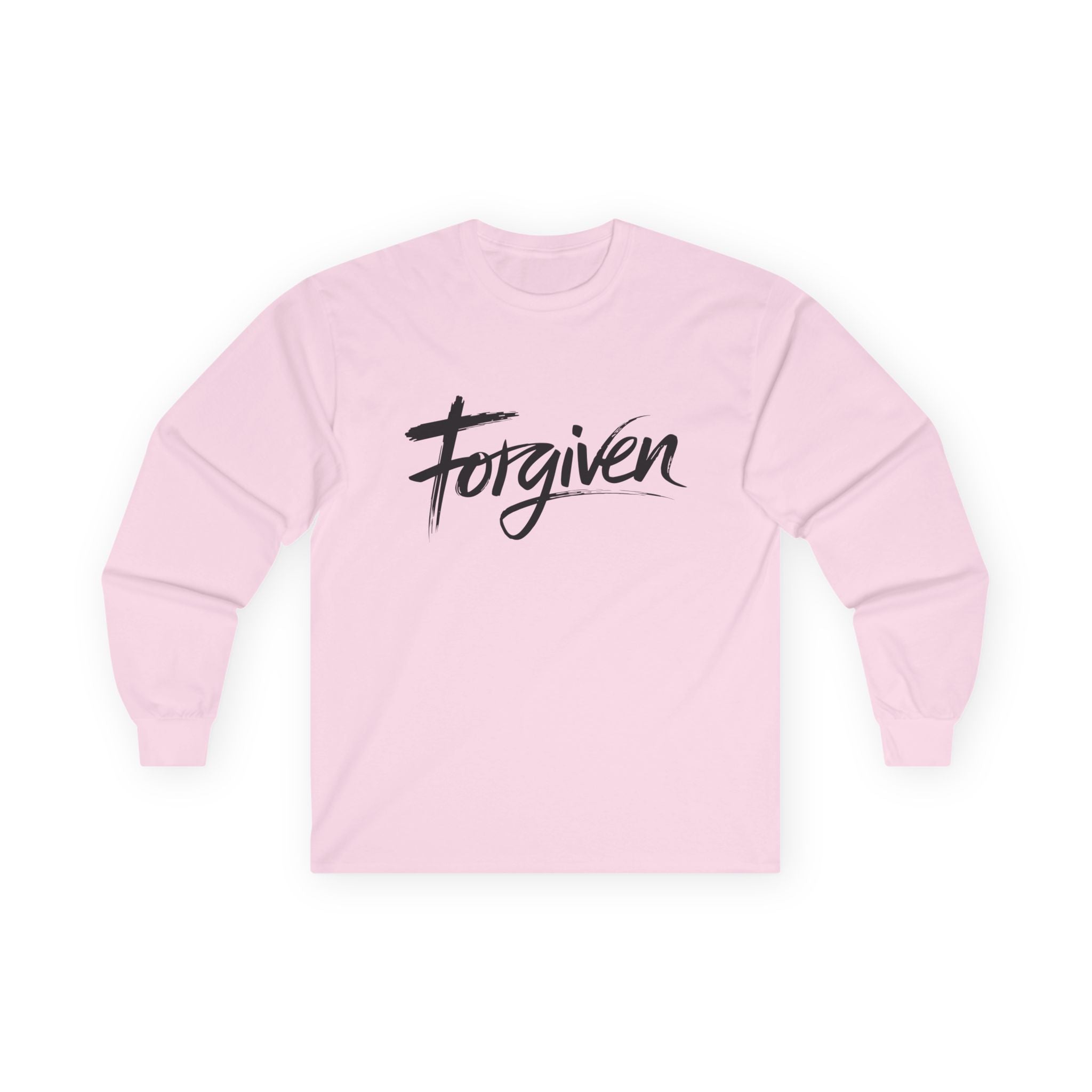Faith Based Men's Long Sleeve - Forgiven | Long - sleeve by atgodanddesigns