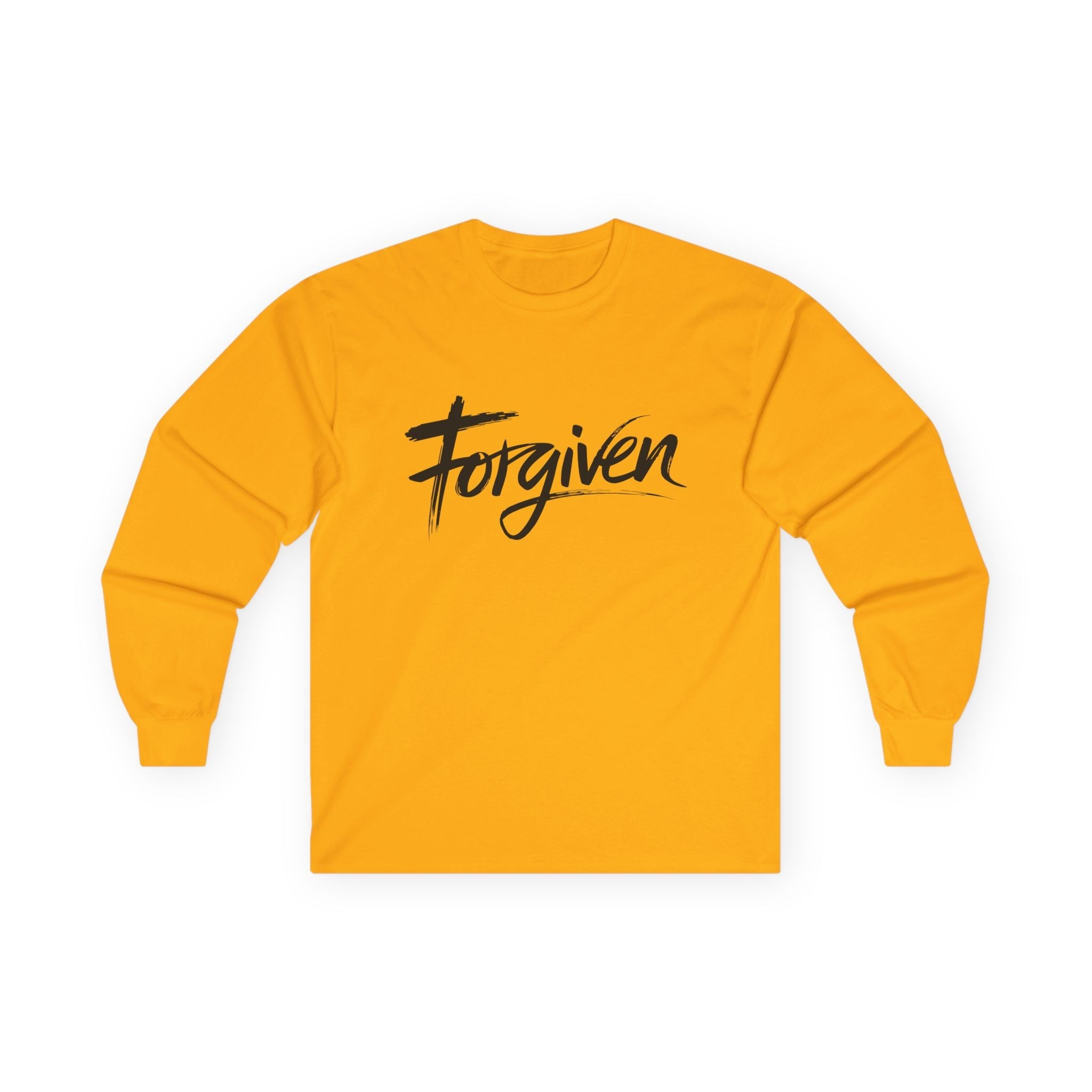 Faith Based Men's Long Sleeve - Forgiven | Long - sleeve by atgodanddesigns