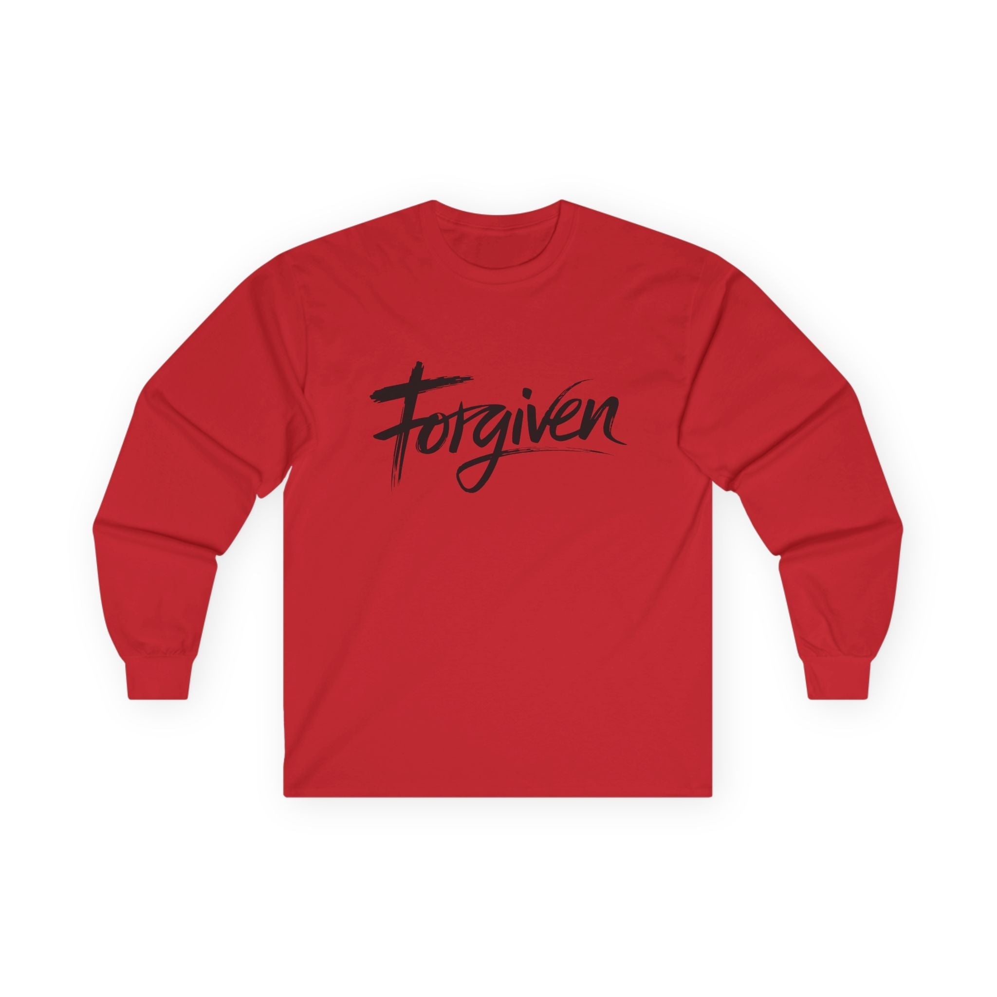 Faith Based Men's Long Sleeve - Forgiven | Long - sleeve by atgodanddesigns
