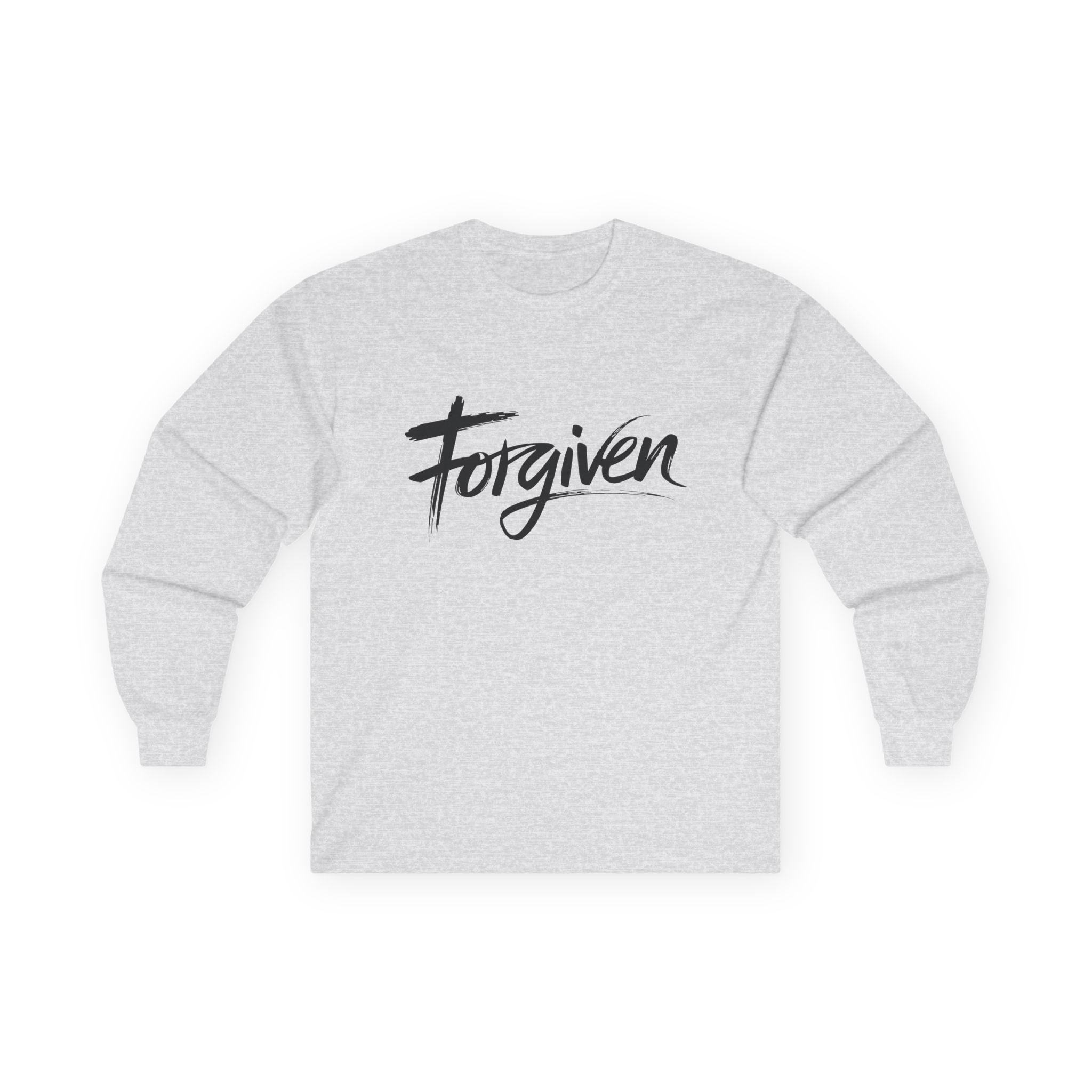 Faith Based Men's Long Sleeve - Forgiven | Long - sleeve by atgodanddesigns