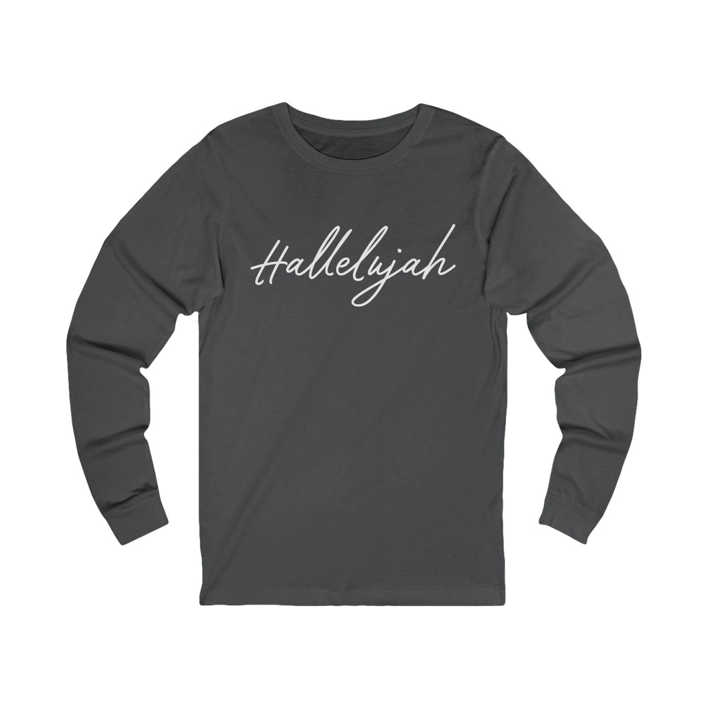Faith Based Men's Long Sleeve - Hallelujah | Long - sleeve by atgodanddesigns